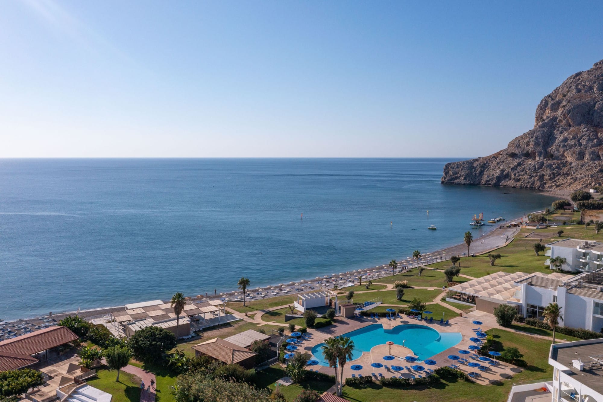 a resort next to the ocean