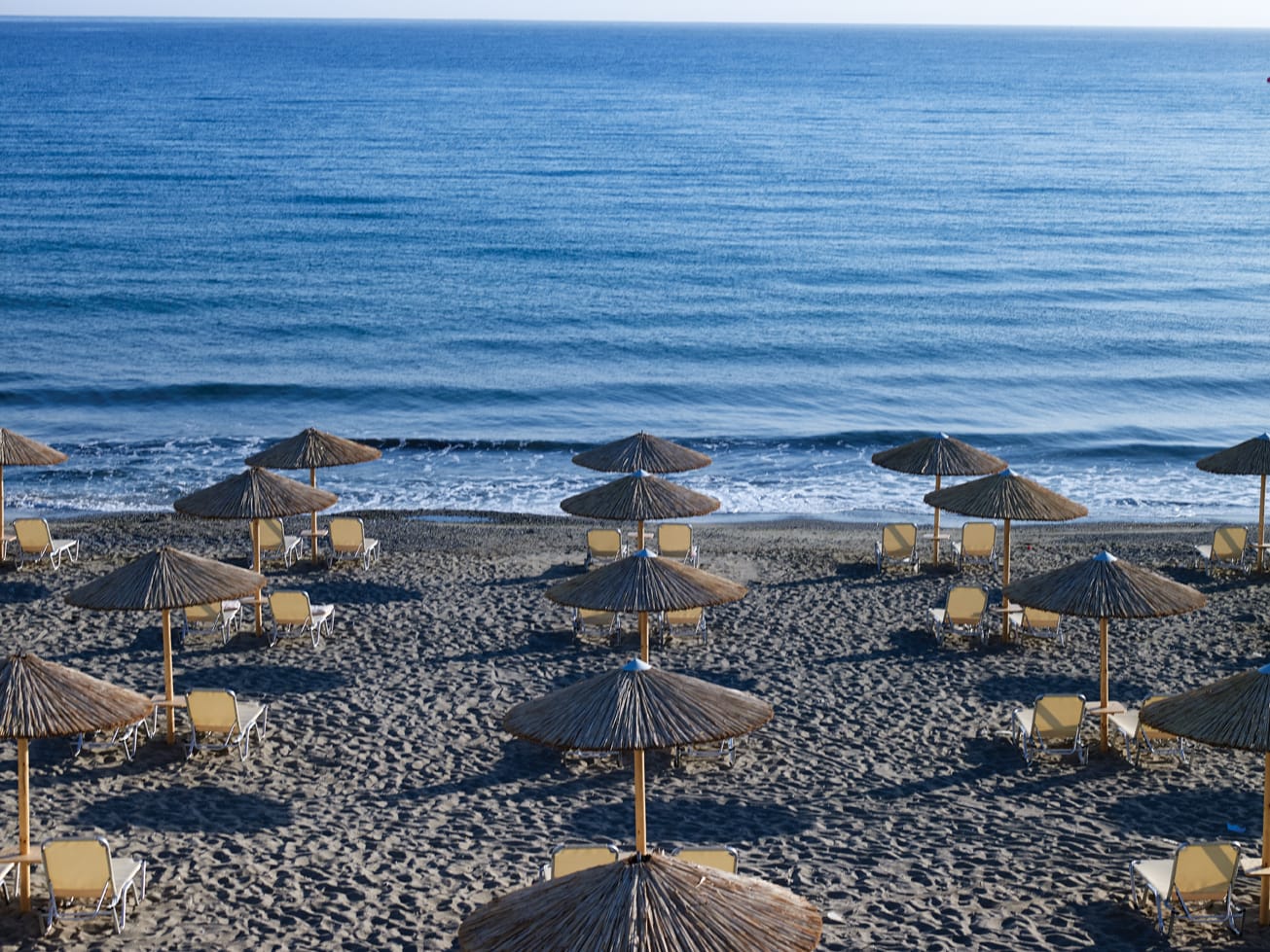 umbrellas on a beach