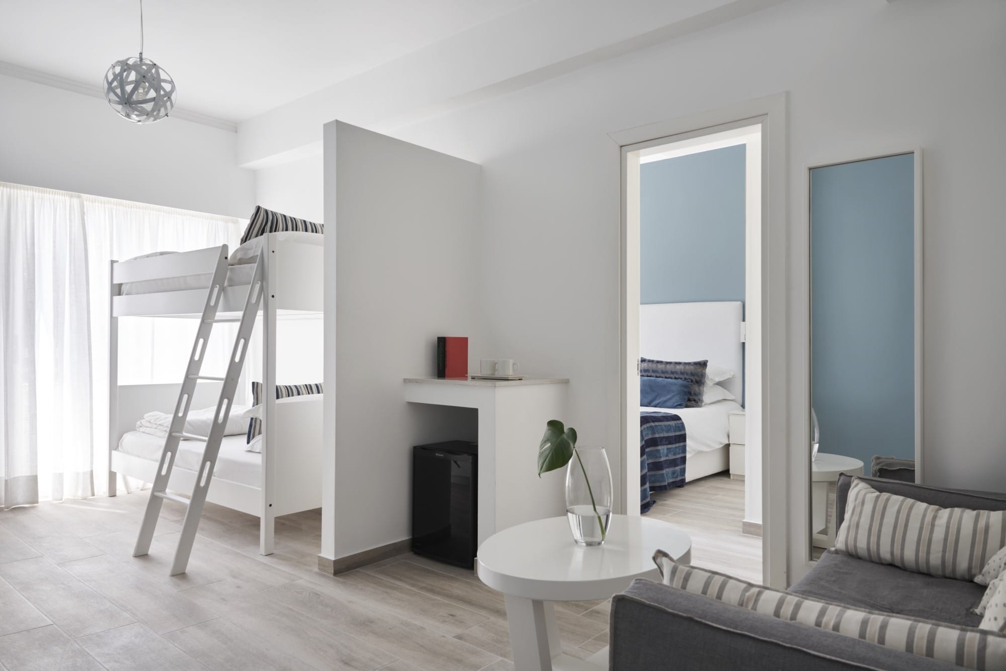 Family Room With Bunk Beds At The Atlantica Oasis Hotel In Limassol, Cyprus.