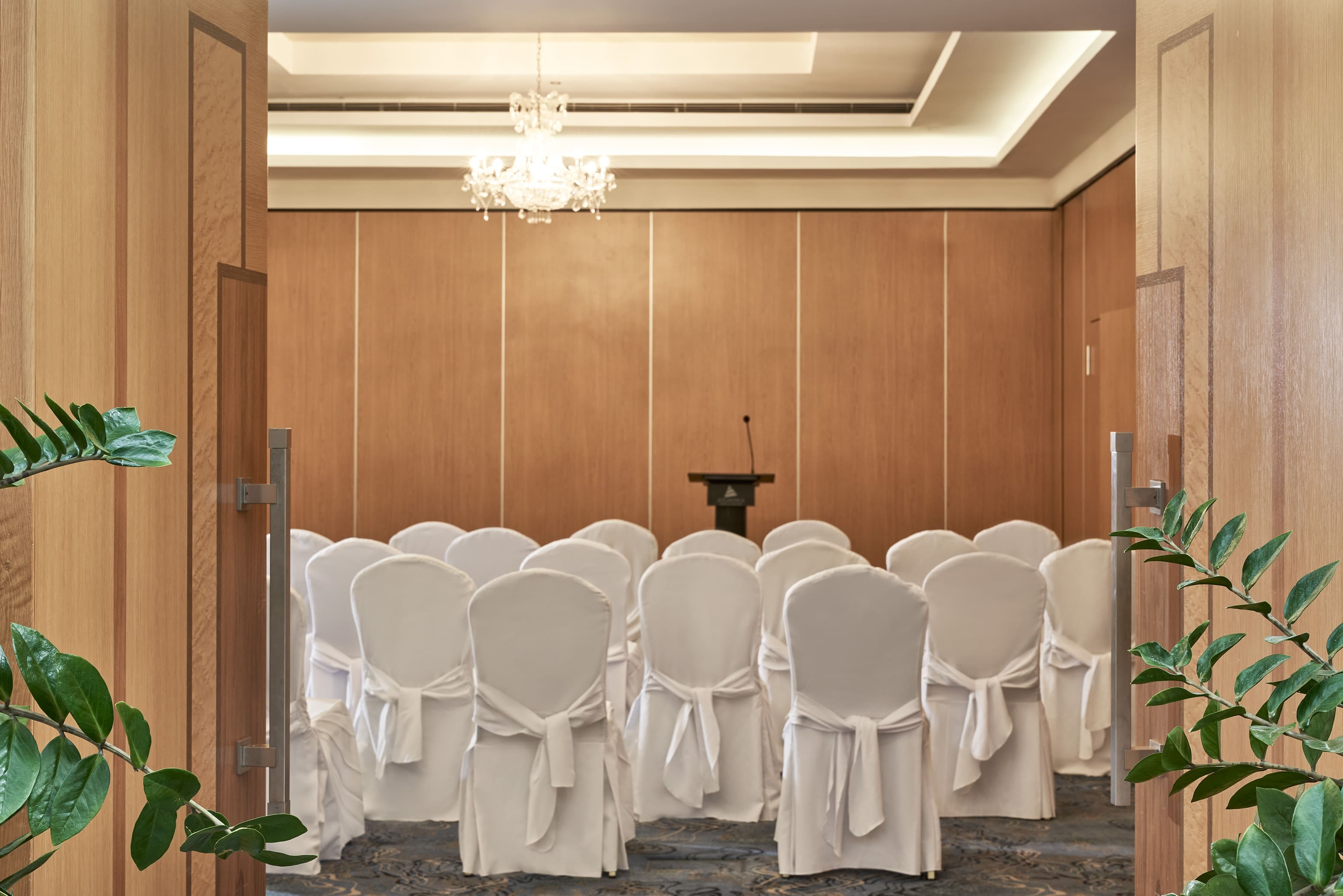 Elegant Conference Room At The Atlantica Oasis Hotel In Limassol, Cyprus.