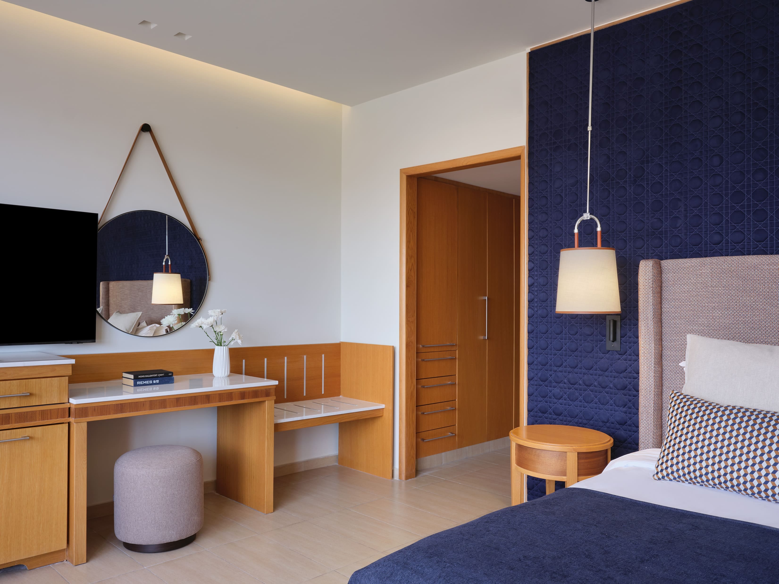 Modern Room Interior At The Atlantica Oasis Hotel In Limassol, Cyprus.