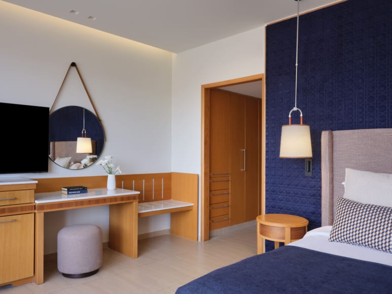 Modern Room Interior At The Atlantica Oasis Hotel In Limassol, Cyprus.
