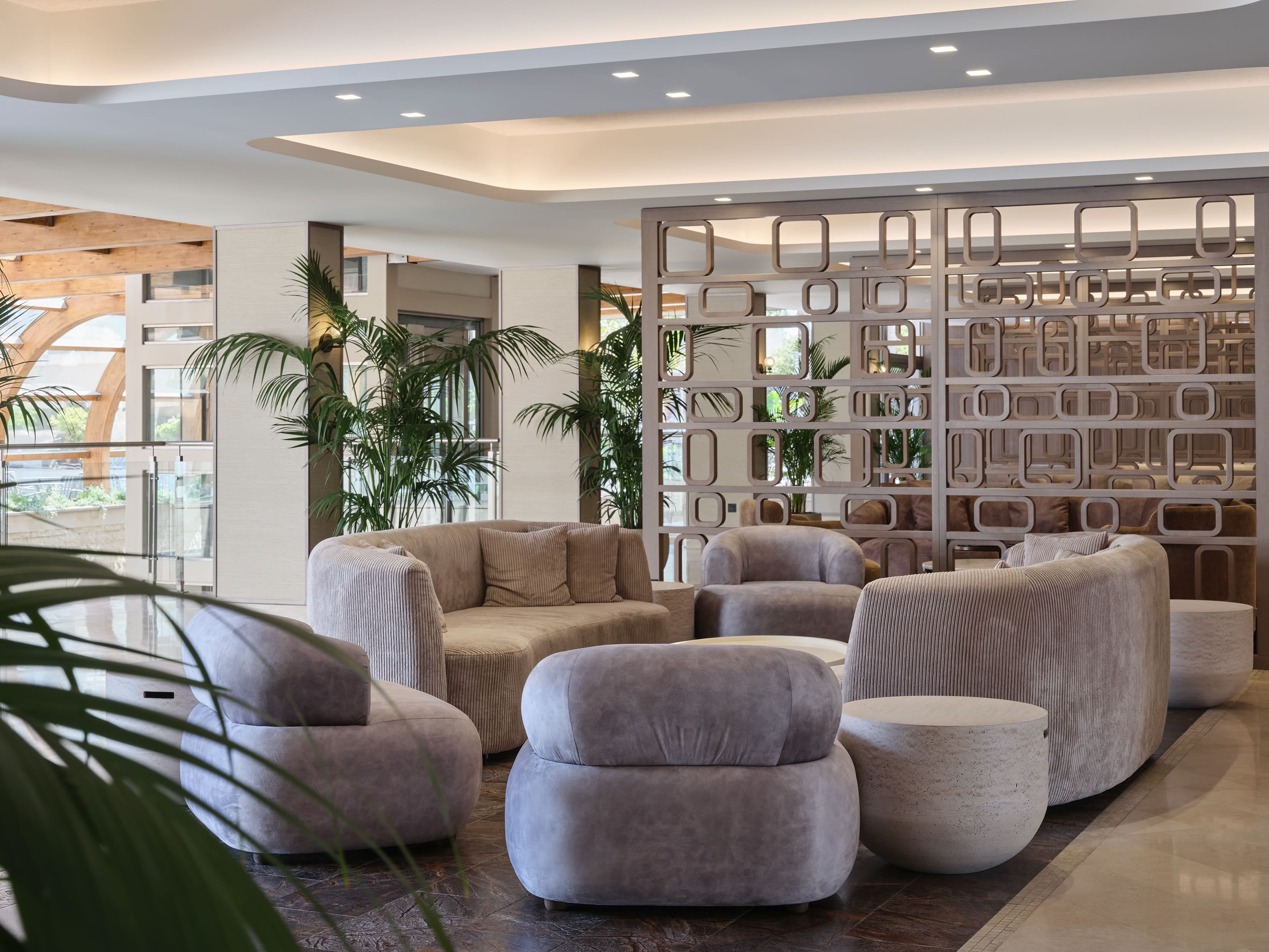 Atlantica Oasis Hotel - lobby main entrance, in Limassol, Cyprus. 