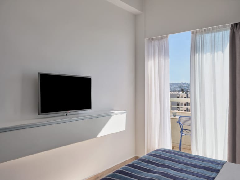 a tv on a wall