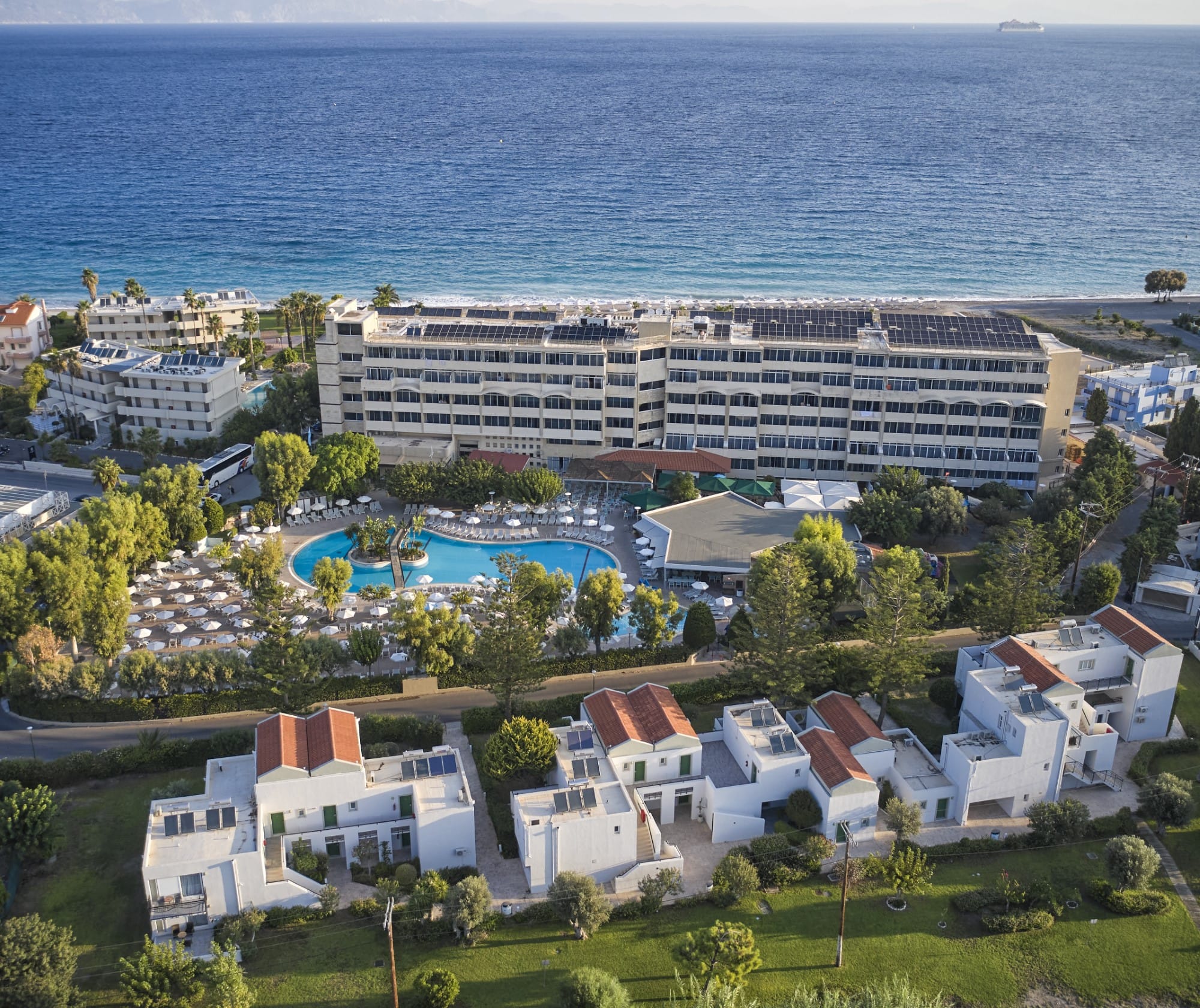 a high angle view of a building