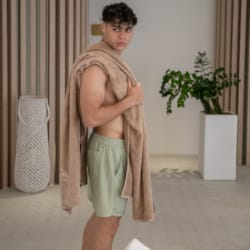 a person wearing a garment