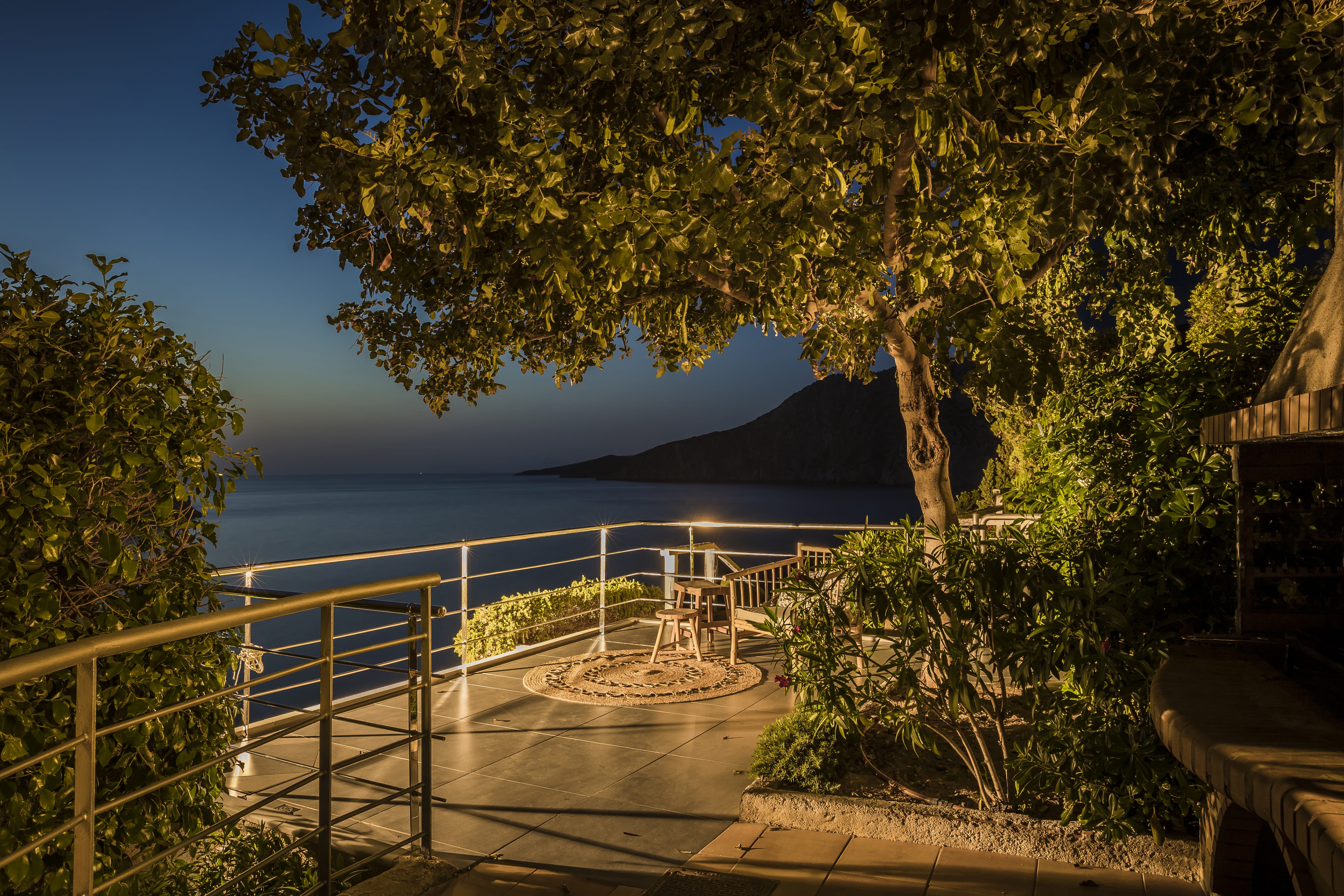 a stairway leading to a beach