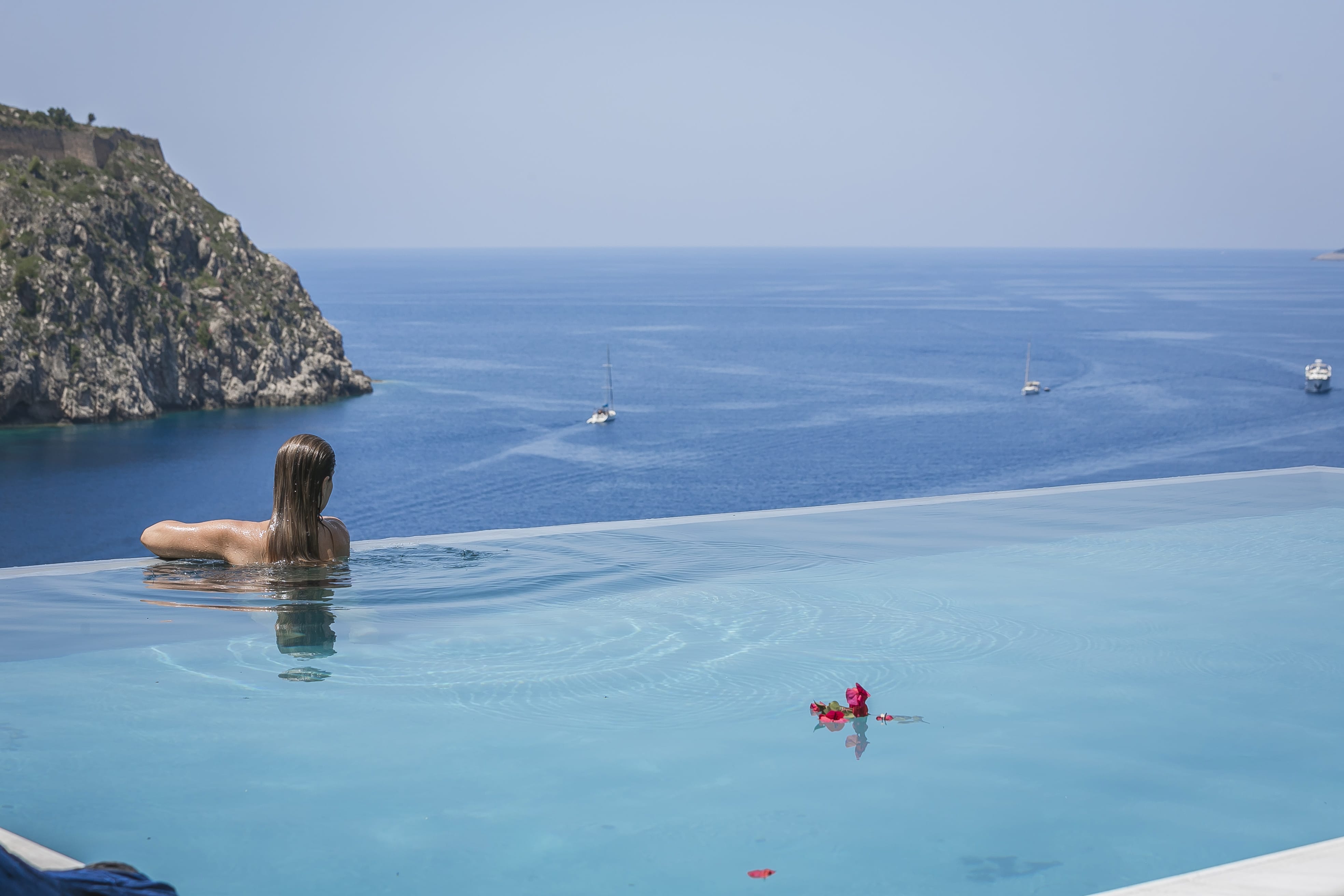 a person in the water