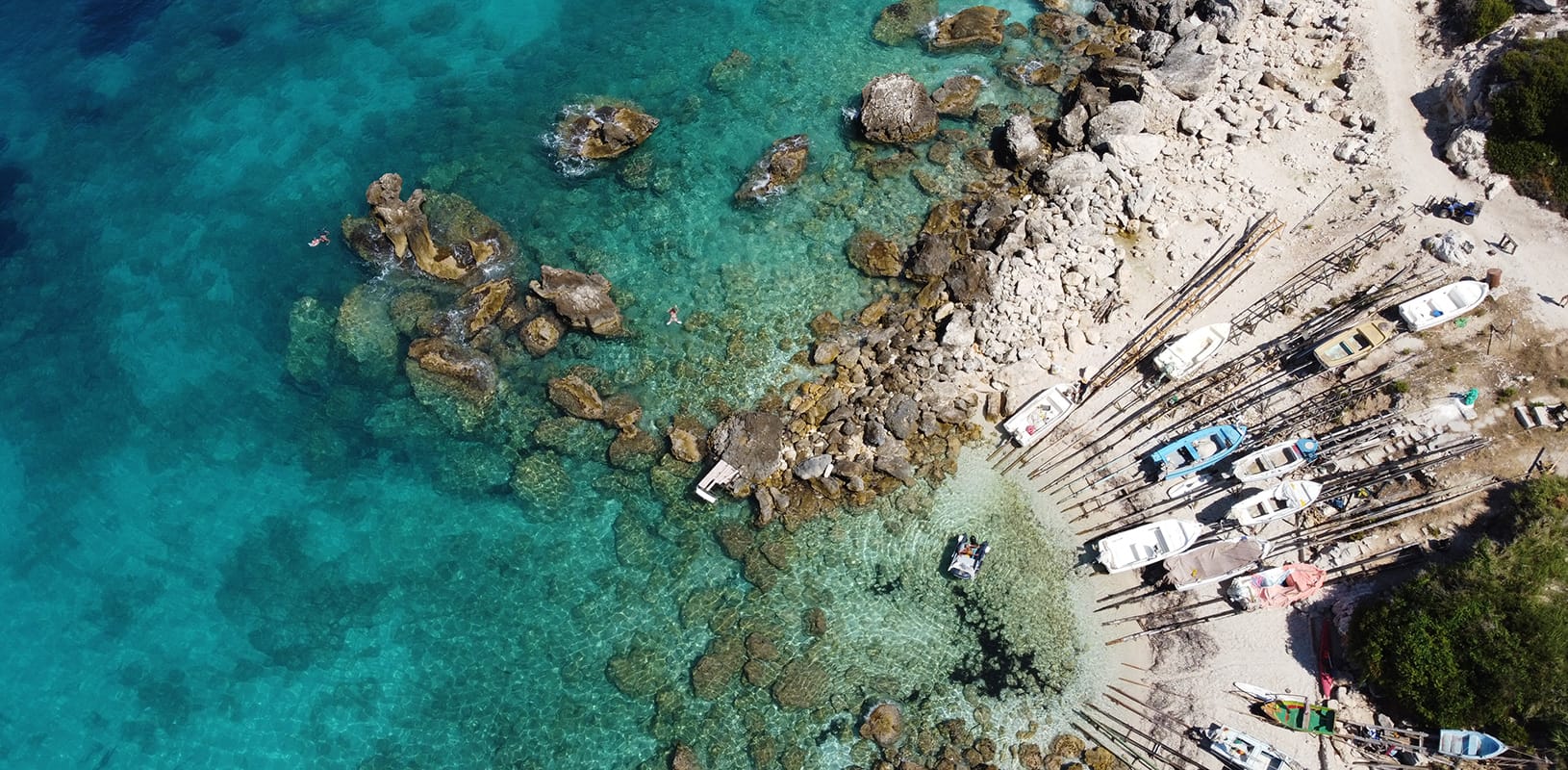 aerial view of a small town