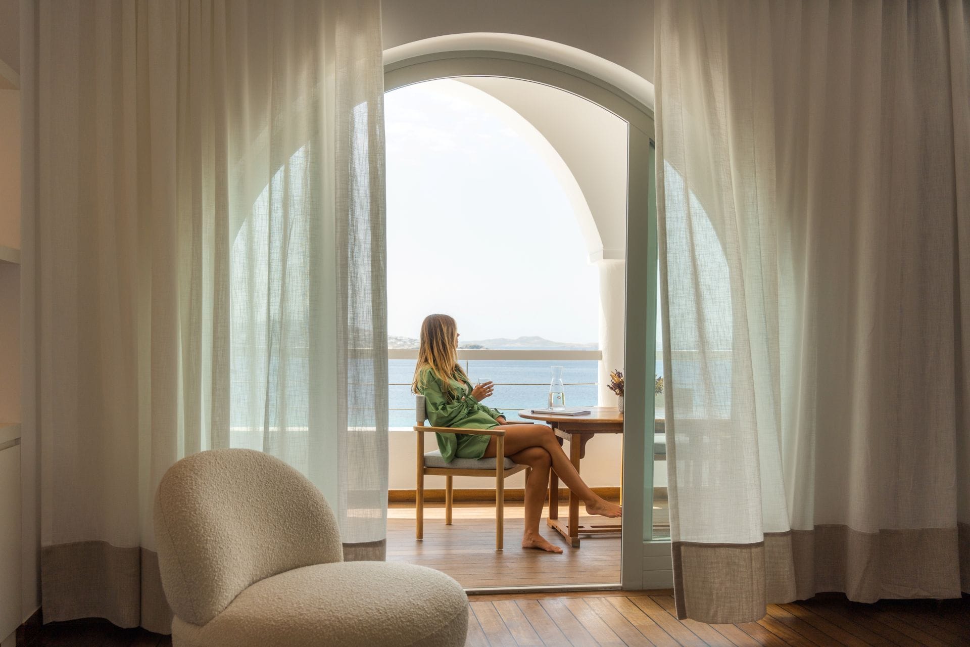a person sitting at a table