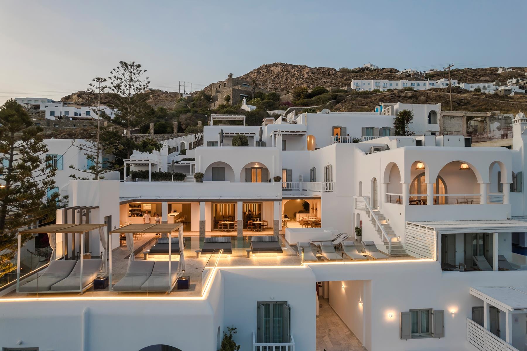 a high angle view of a building