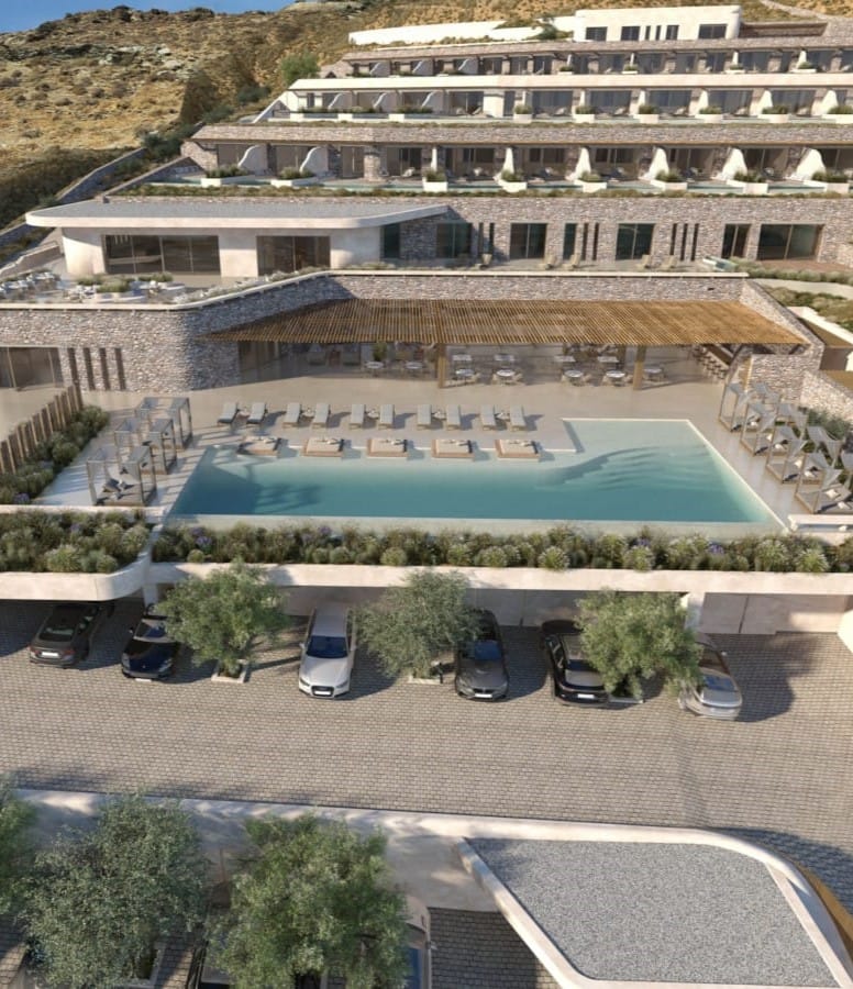 aerial view of a large building