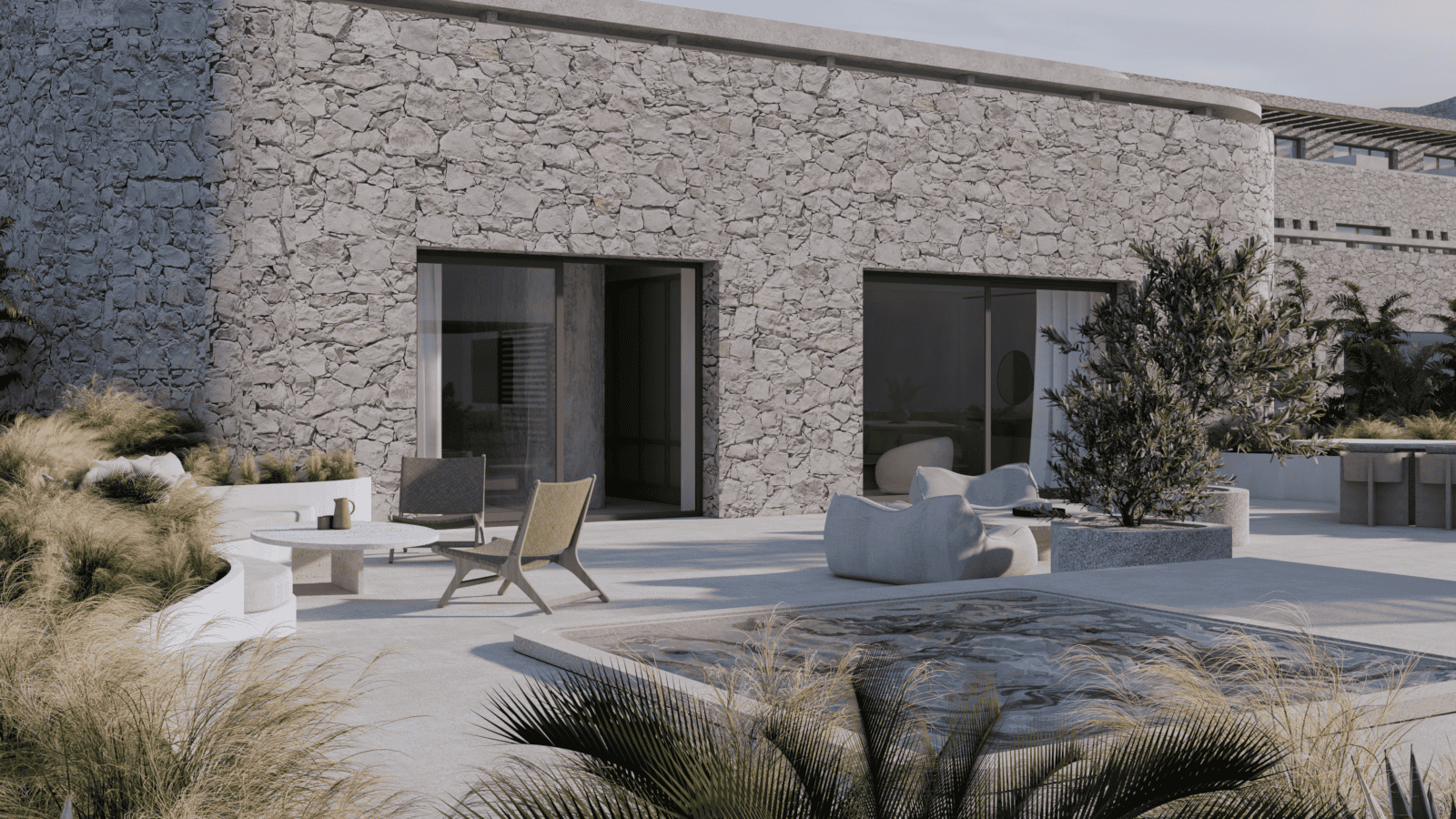 a house with a large front yard