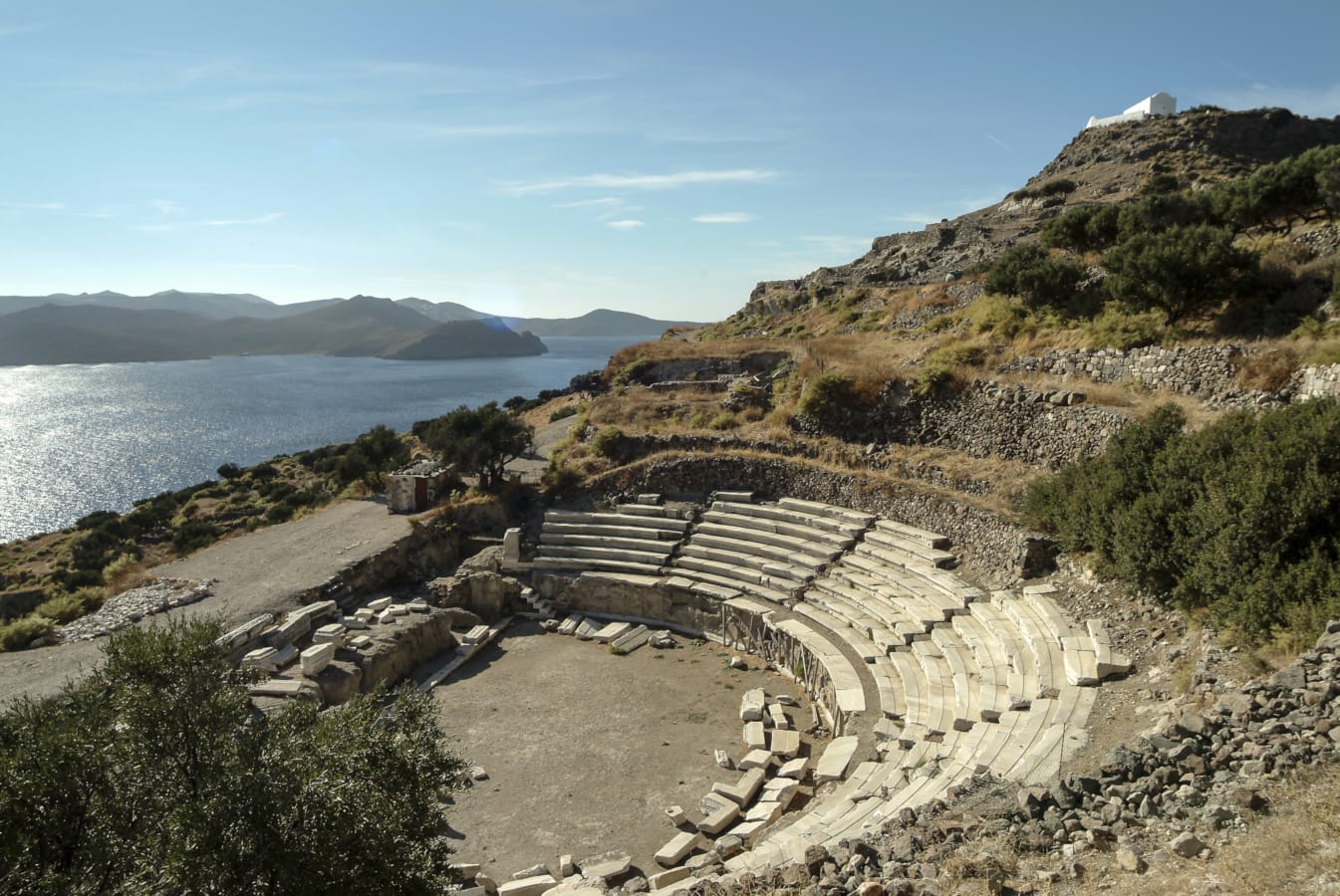 a stone staircase on a cliff