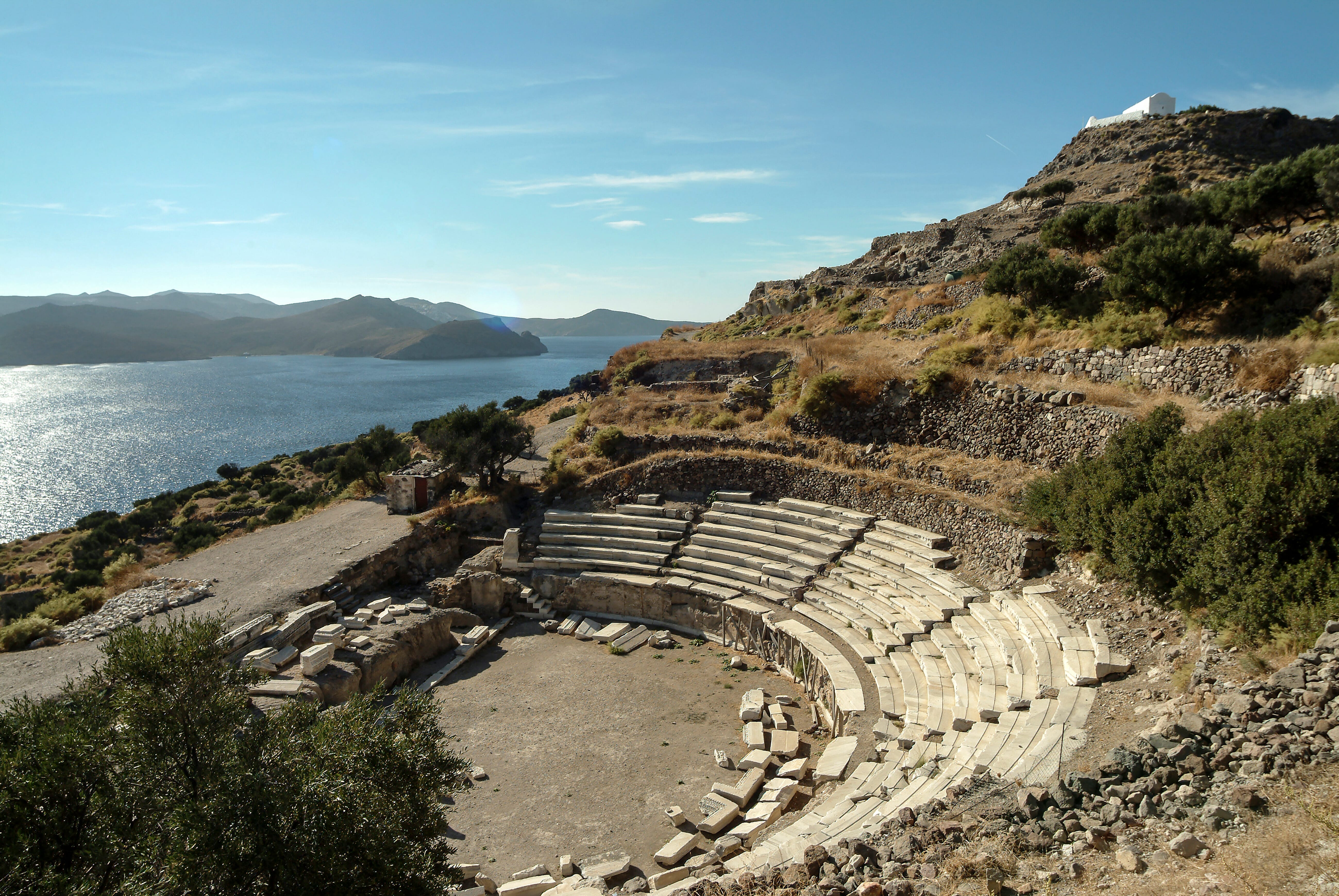 a stone staircase on a cliff
