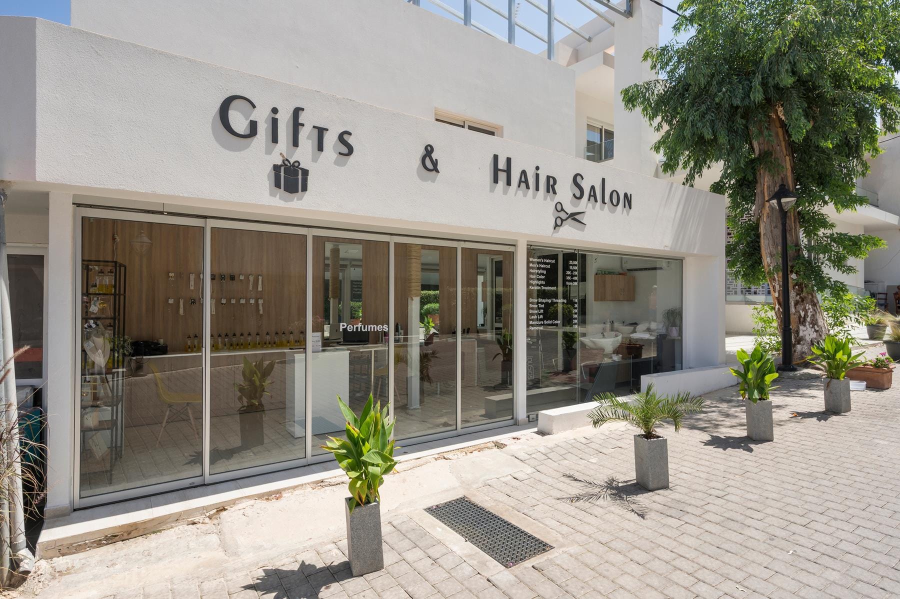 a building with glass windows