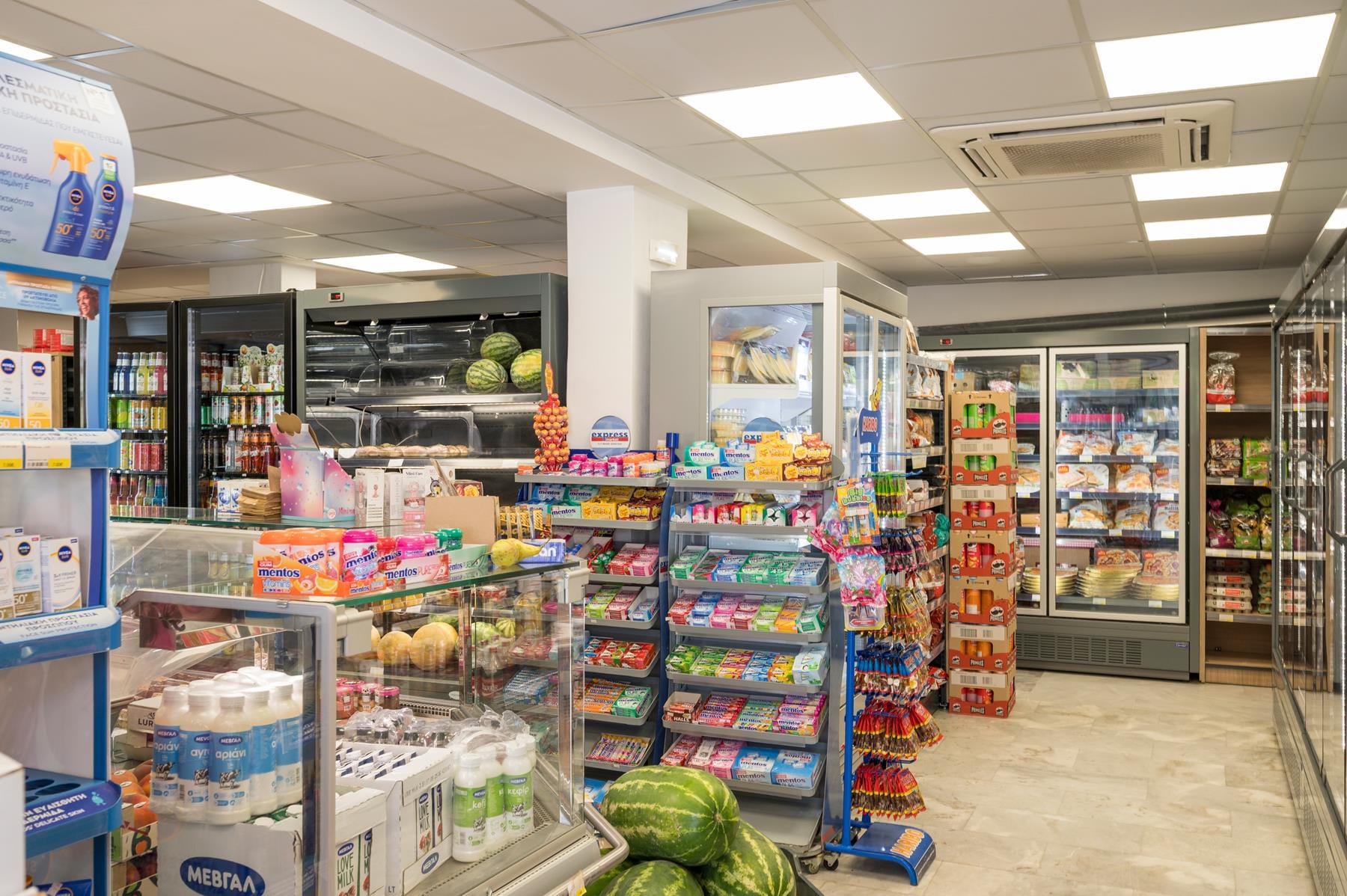 a store with shelves of food