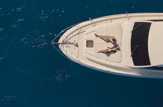 a person swimming in a pool
