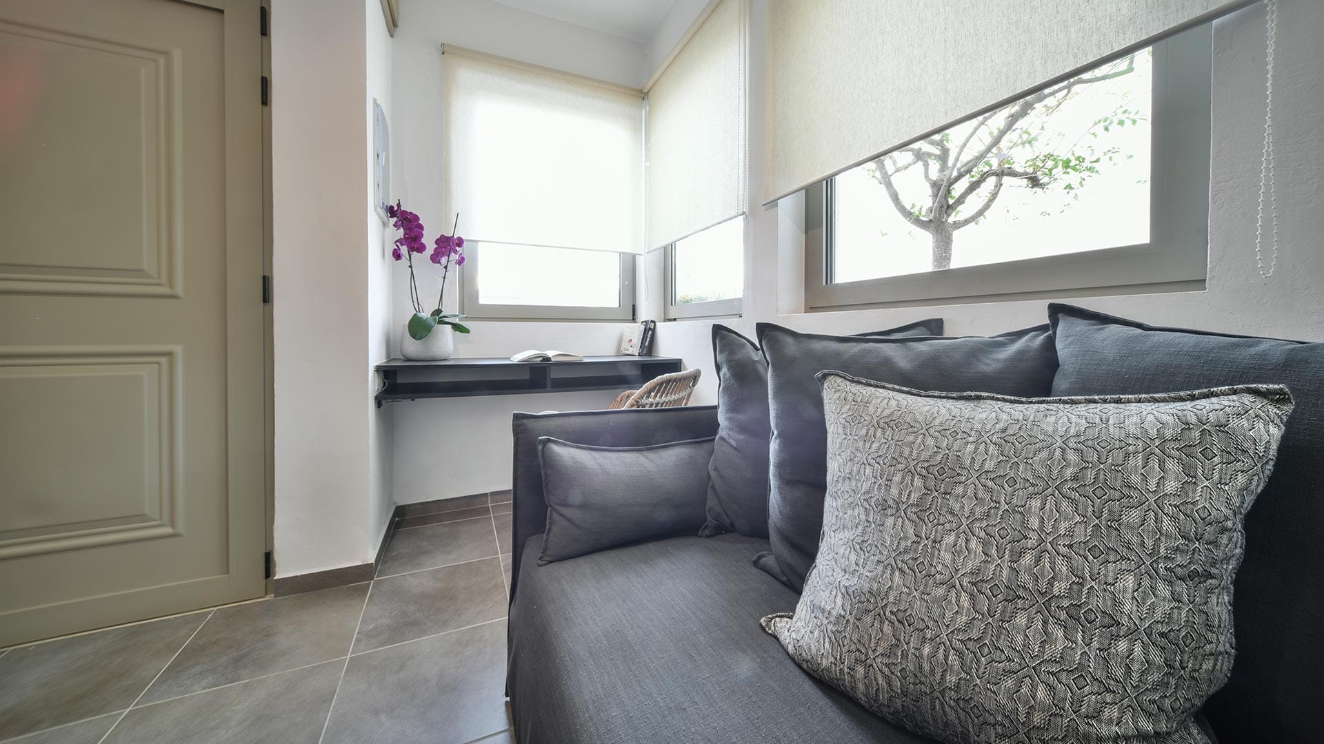 a couch in a room