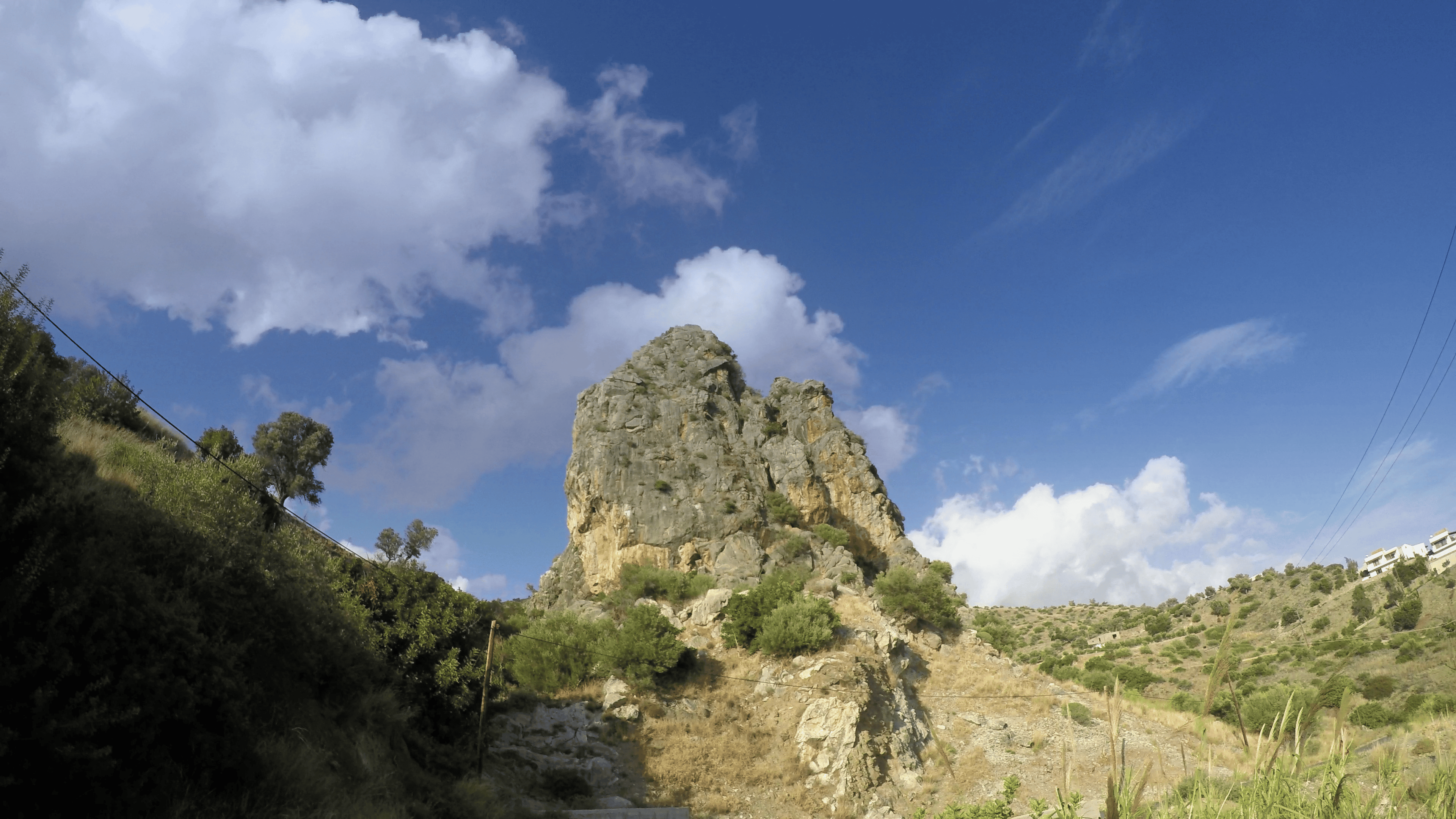 a large rock formation