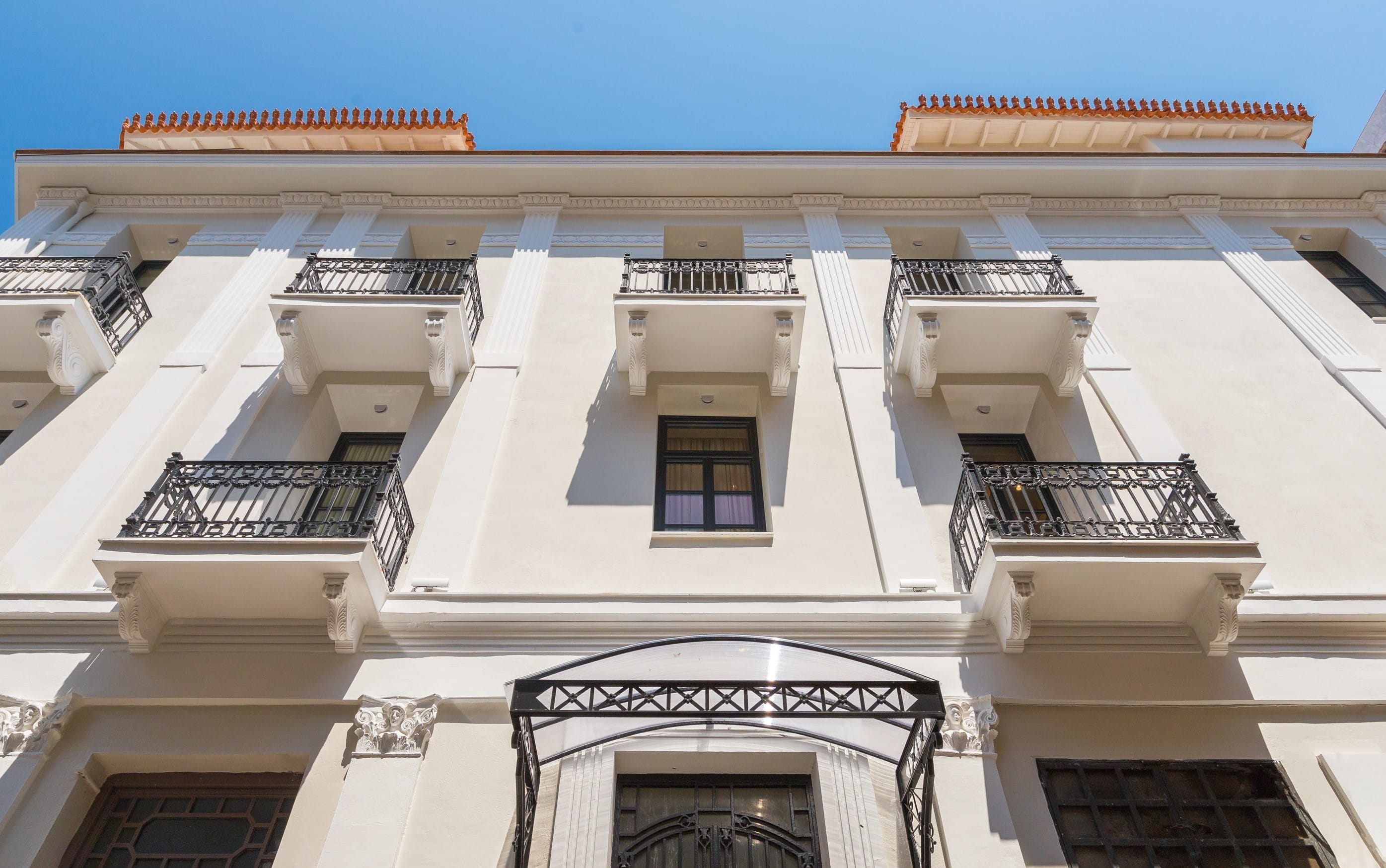a building with balconies