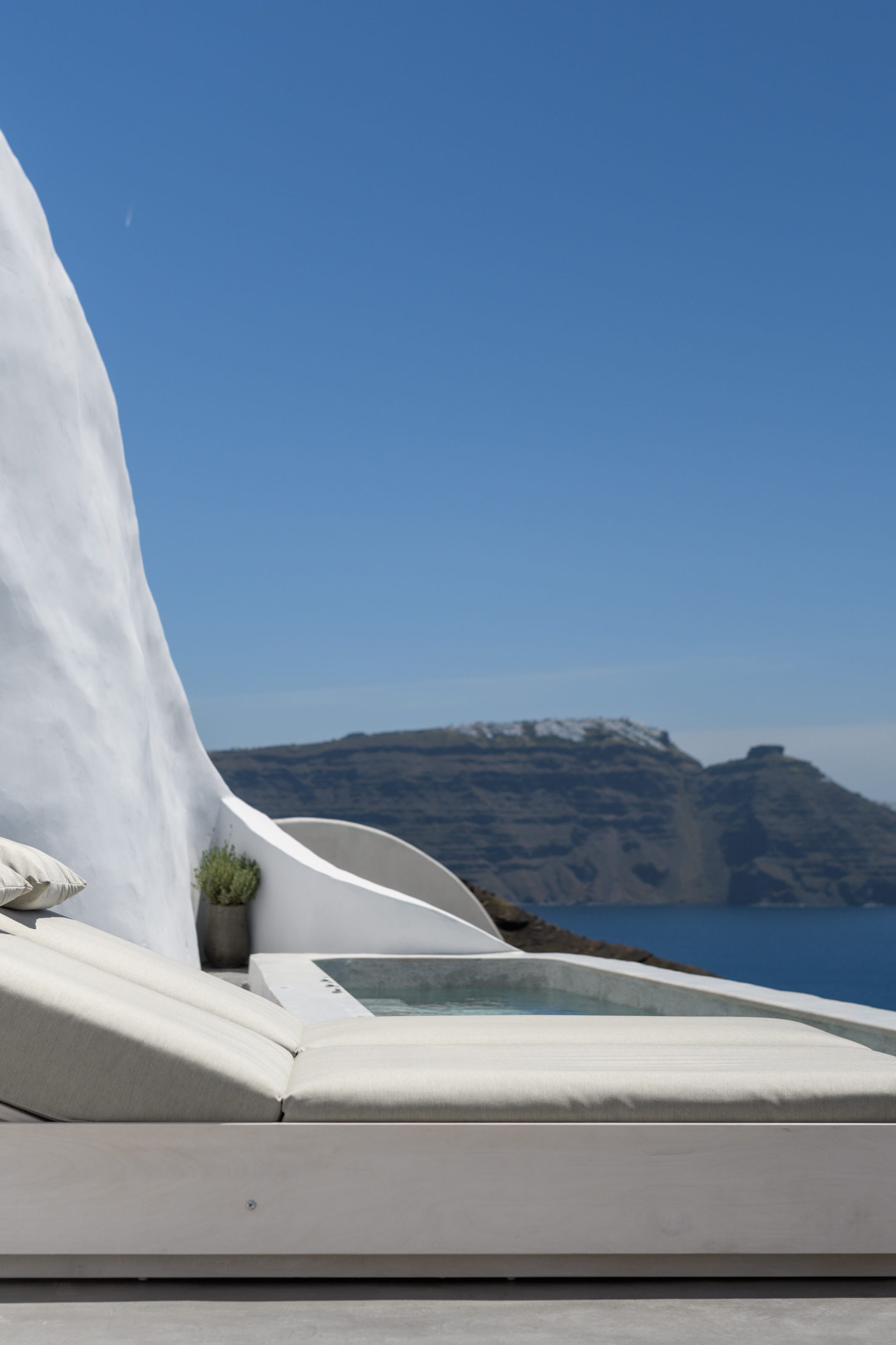 a view of the ocean from a balcony
