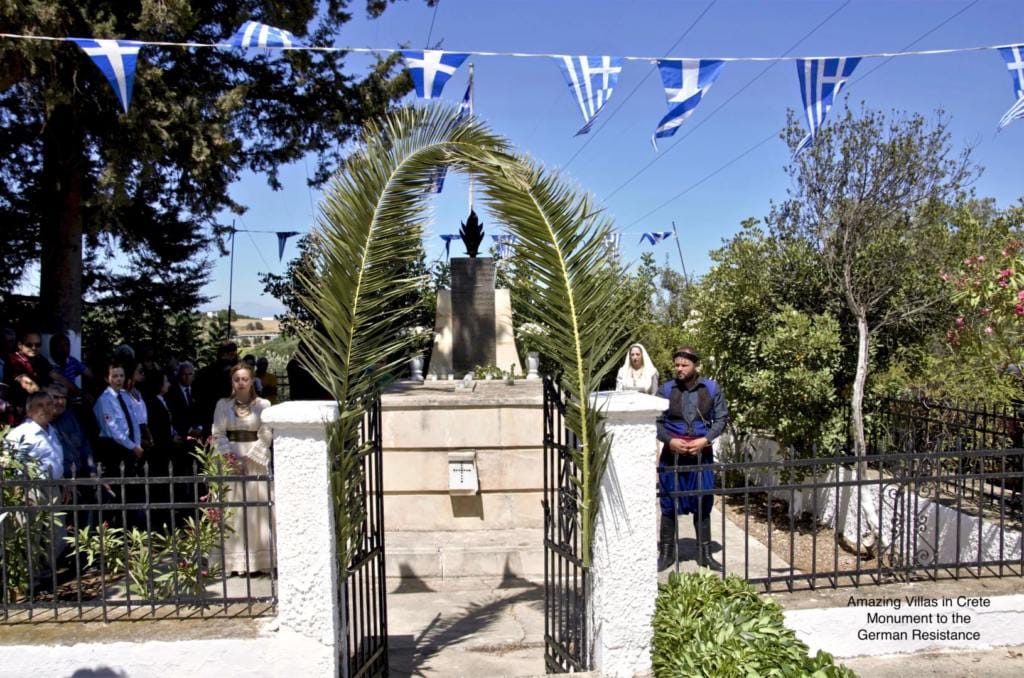 Anniversary event in memory of the victims during the German occupation - Monument to the German Resistance - Amazing villas in Crete