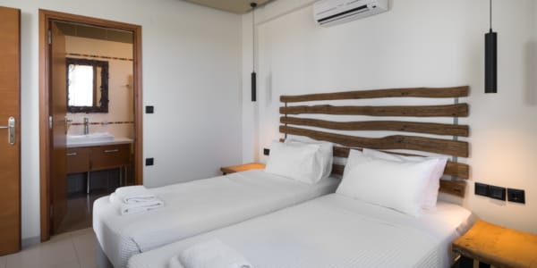 a room with two beds