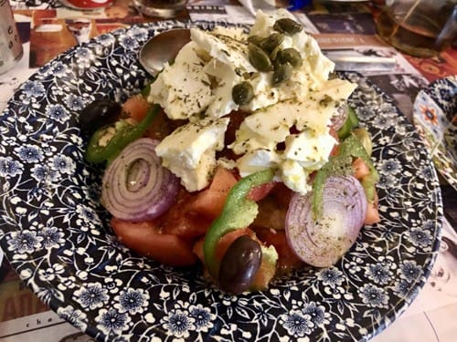 Greek salad with Oregano - Amazing Villas in Crete