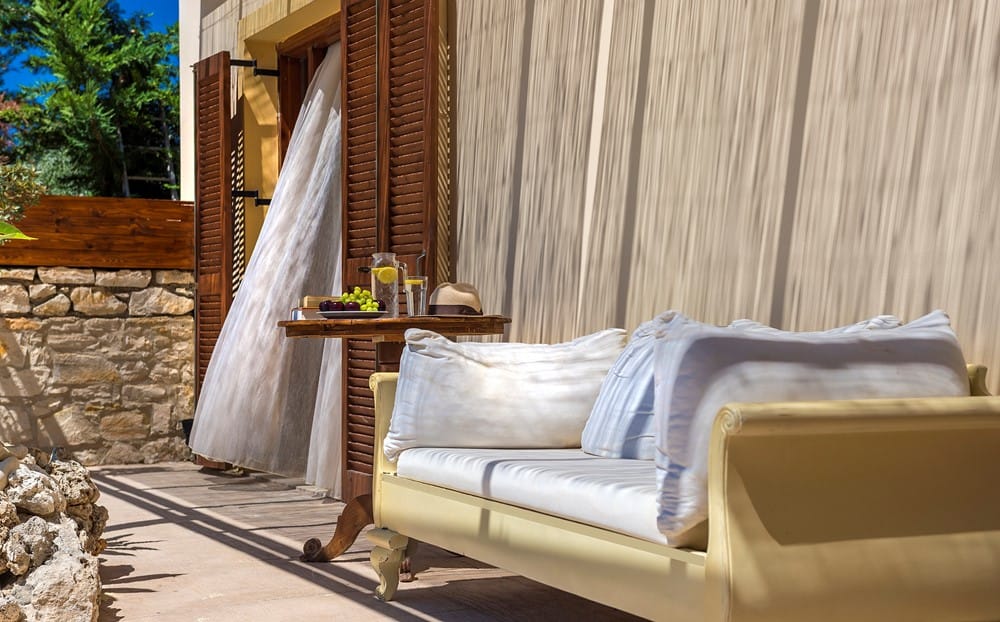 a couch and a table in a room