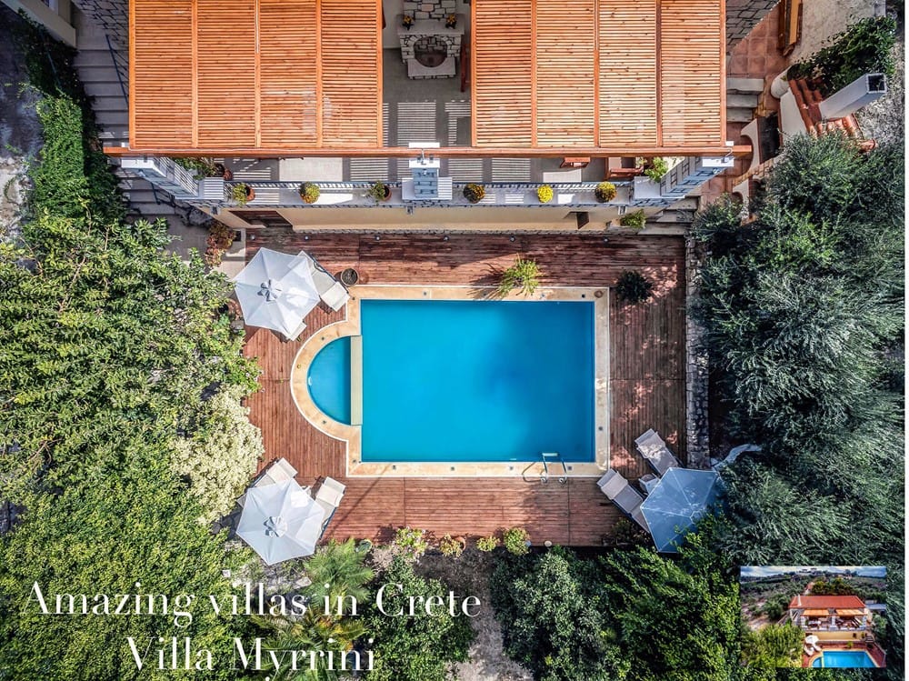 a building with a pool