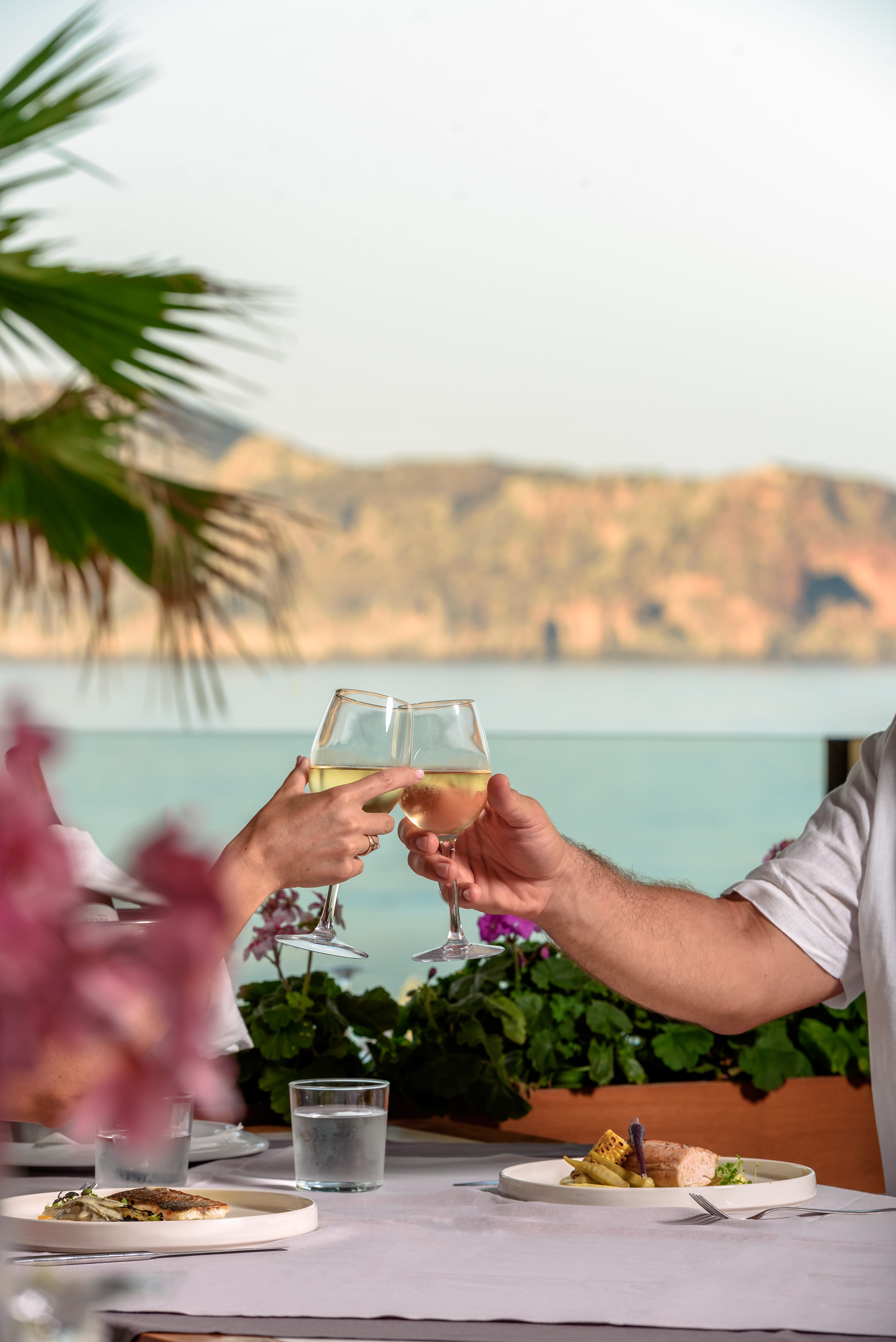 a person holding a glass of wine