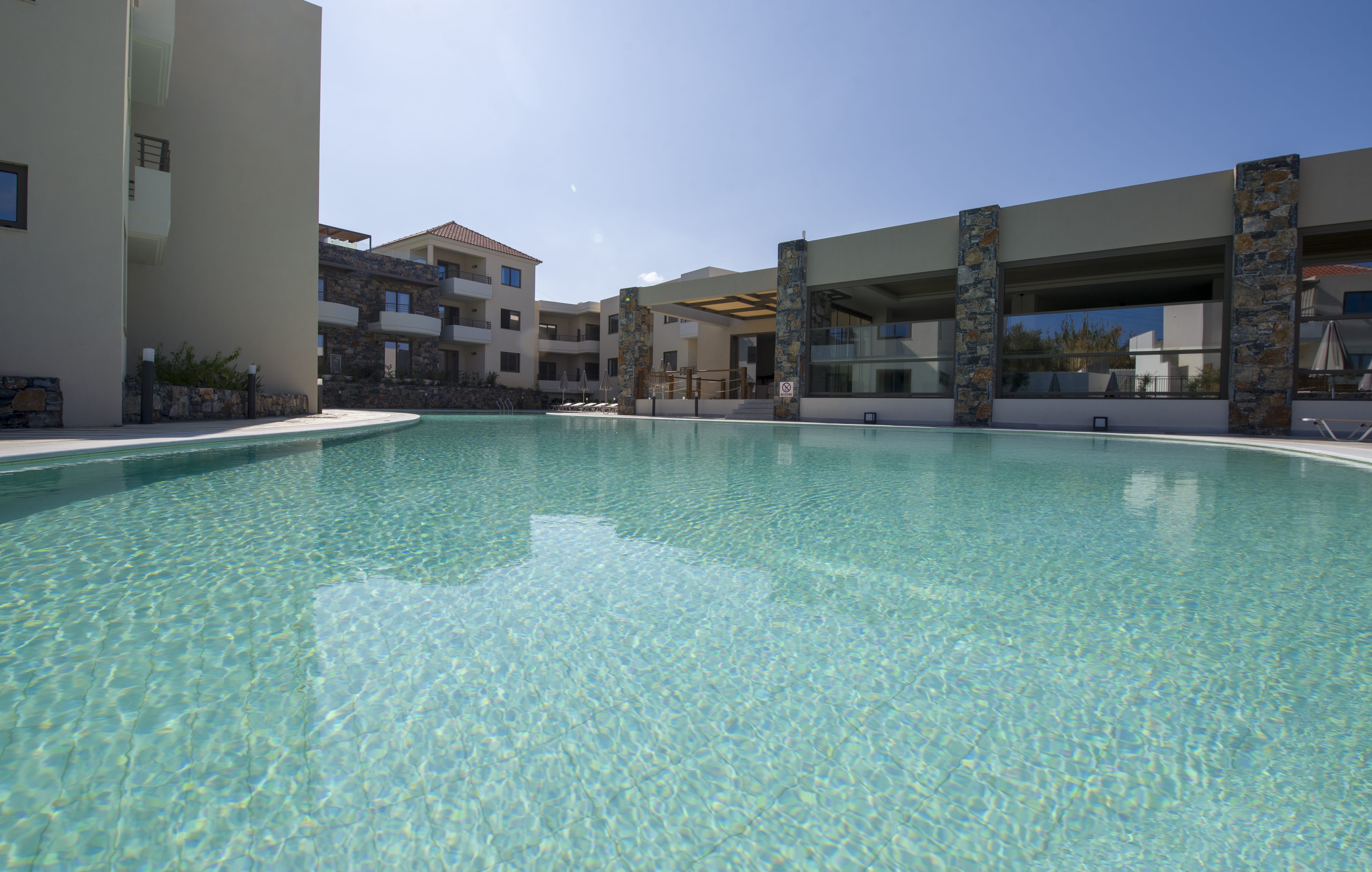 a pool in a backyard