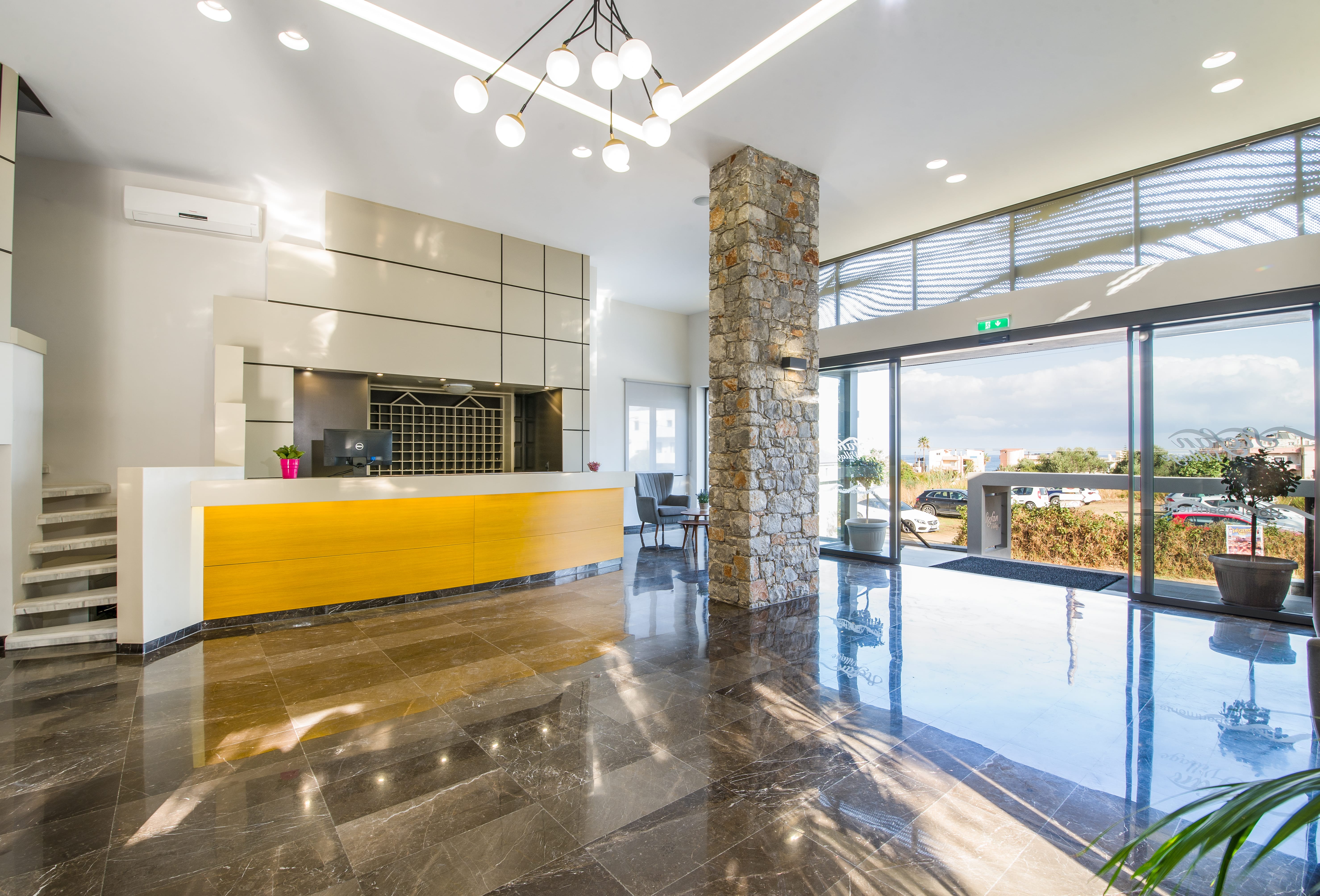 a large indoor swimming pool