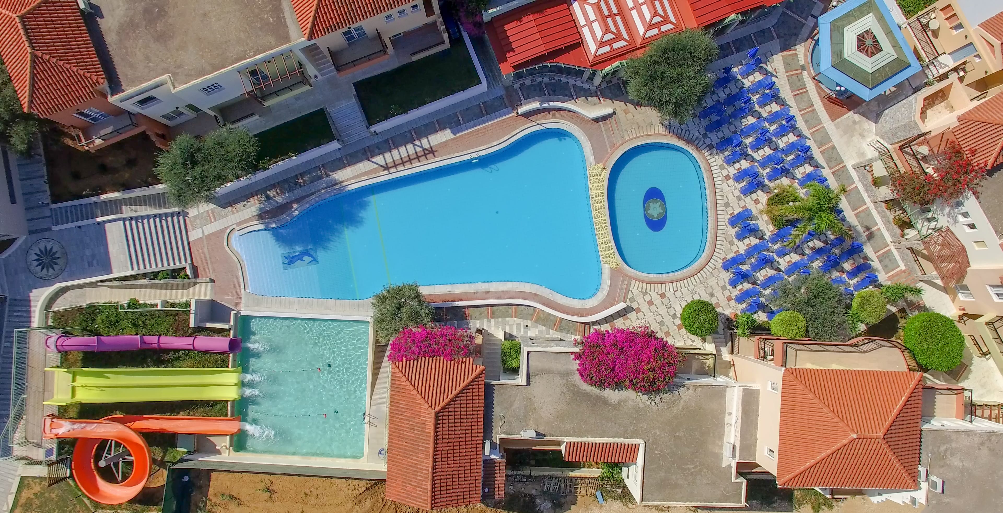 a cartoon of a neighborhood