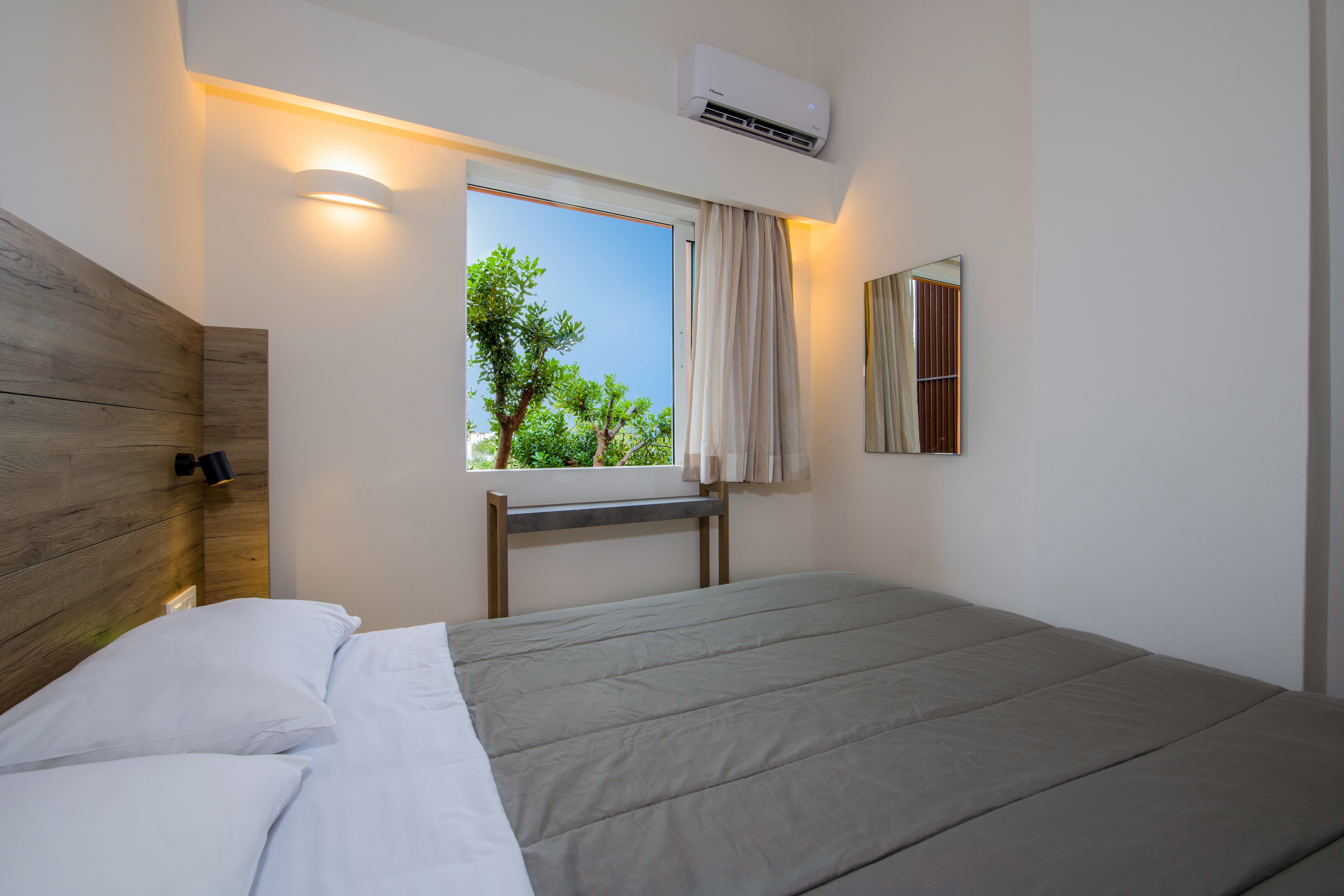 a room with two beds