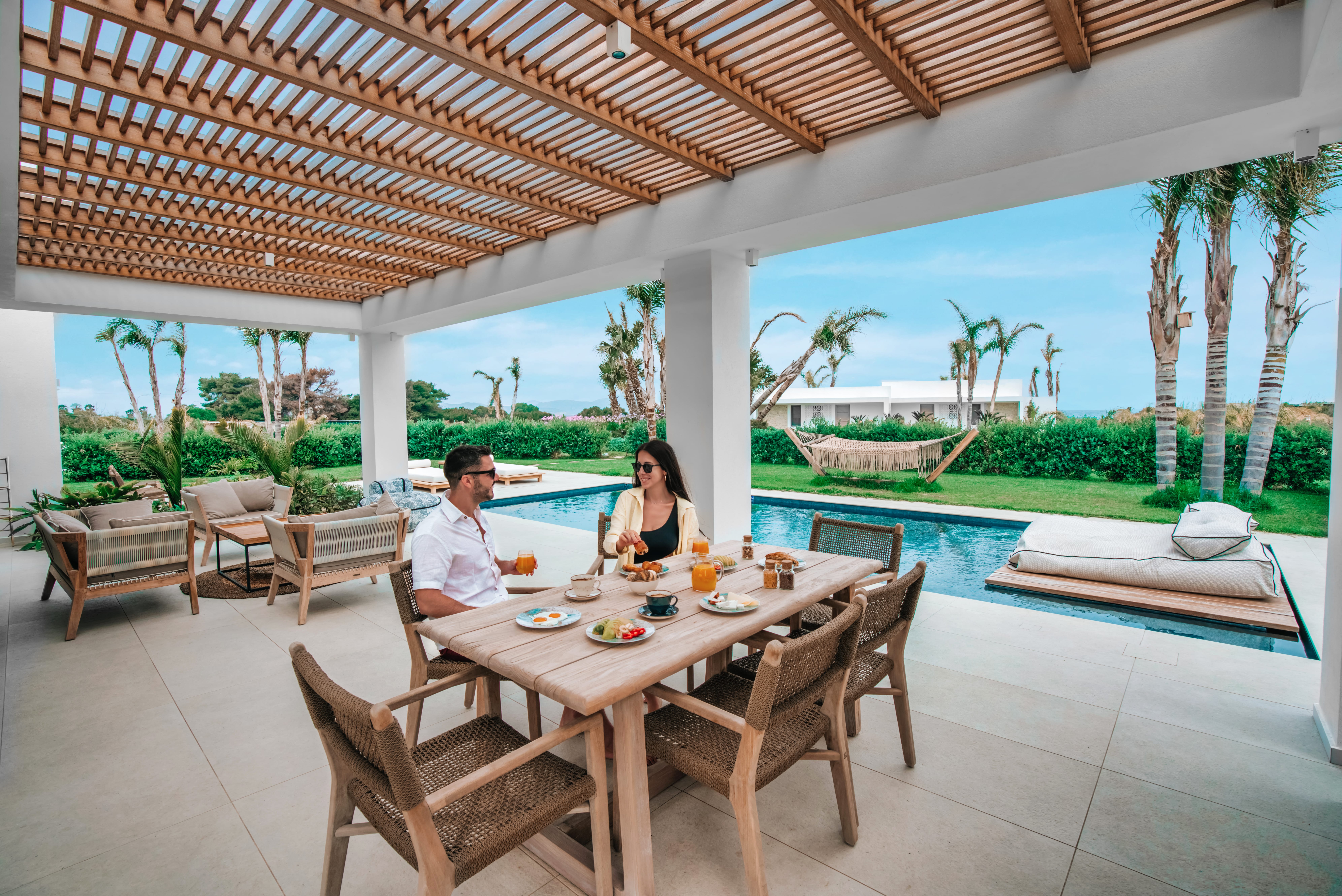 Taf beach Villas with private pool in Kos island