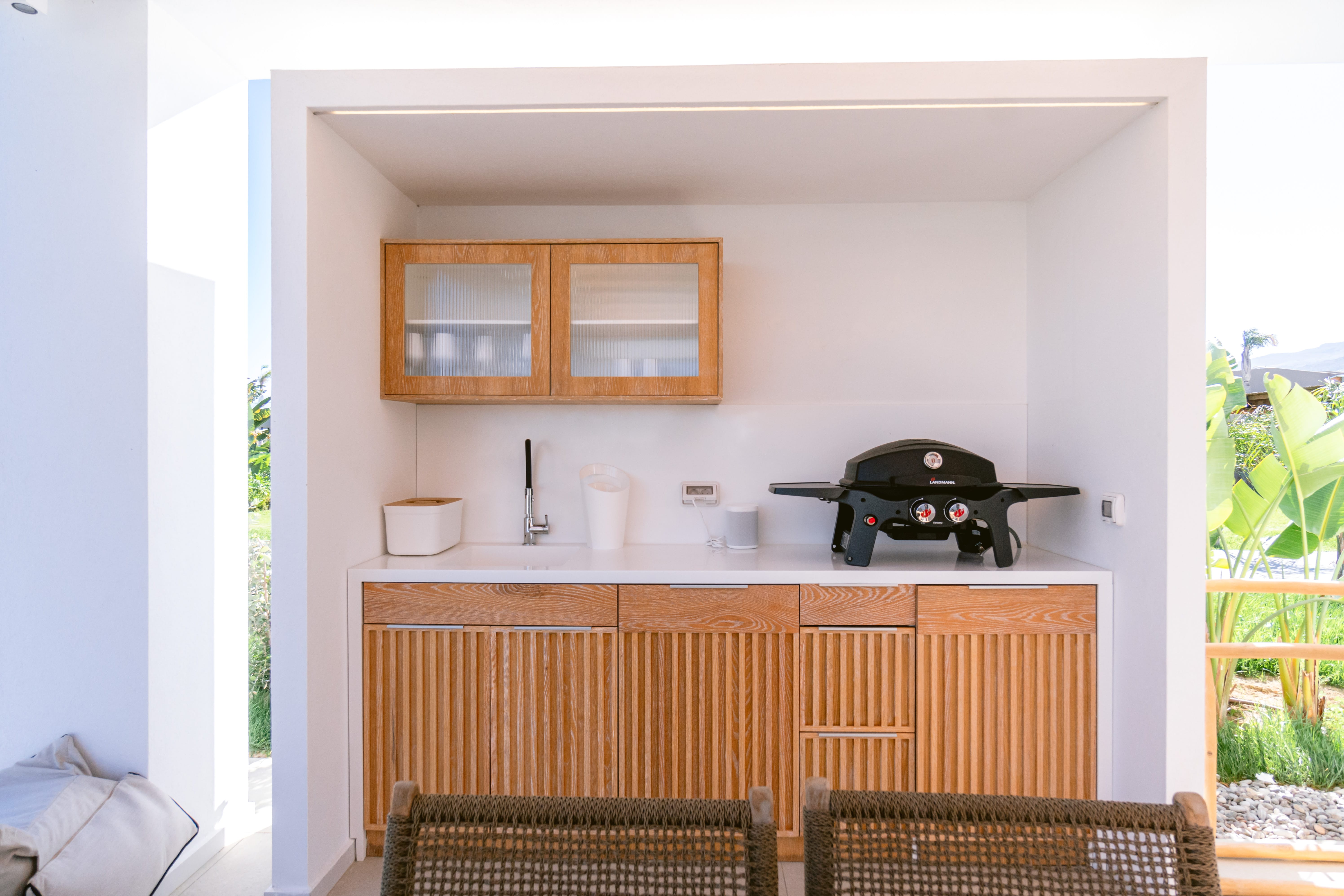 barbecue spot at Taf beach Villas Kos island