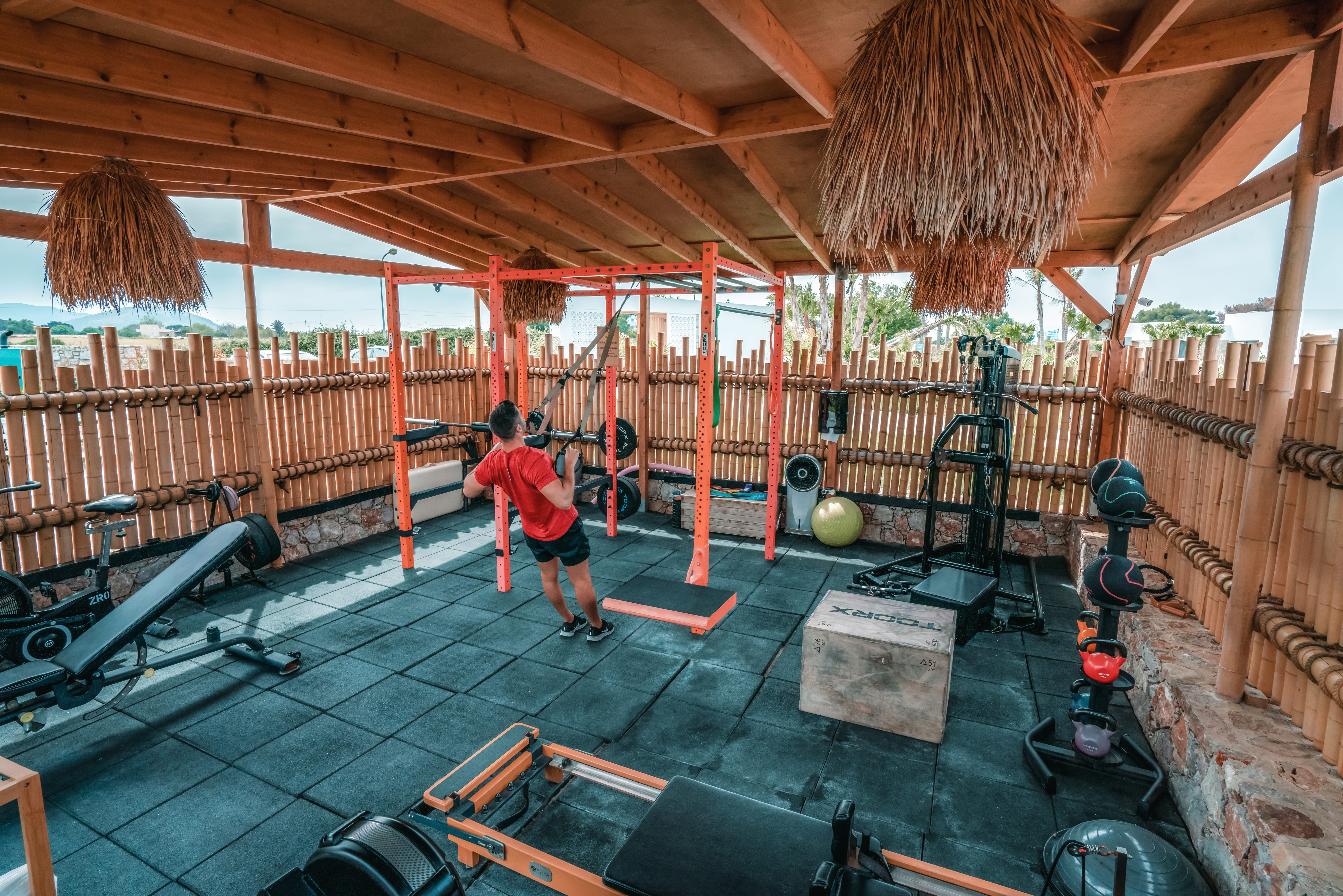 Gym facilities at Taf beach Villas Kos island