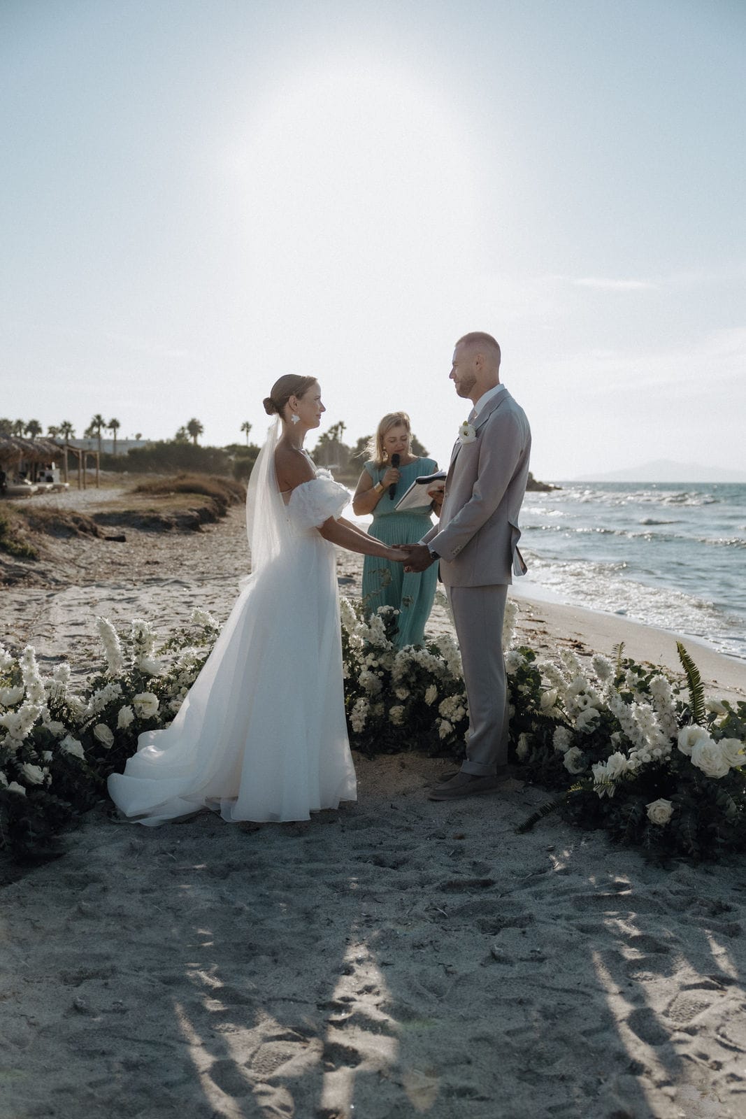 Wedding ceremony at Taf beach Villas Kos island