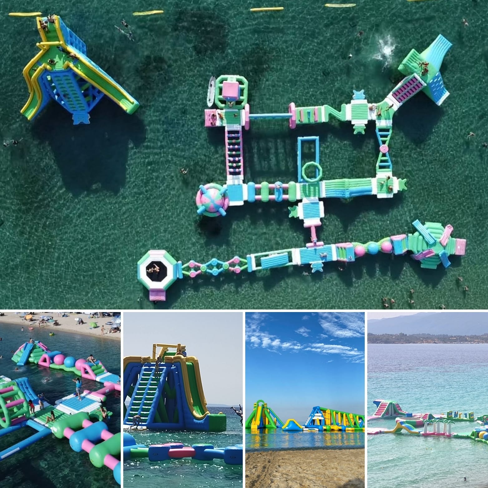 a collage of a robot