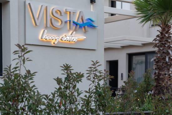 a building with a sign on it