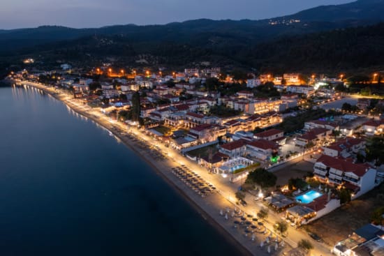 a city next to the water