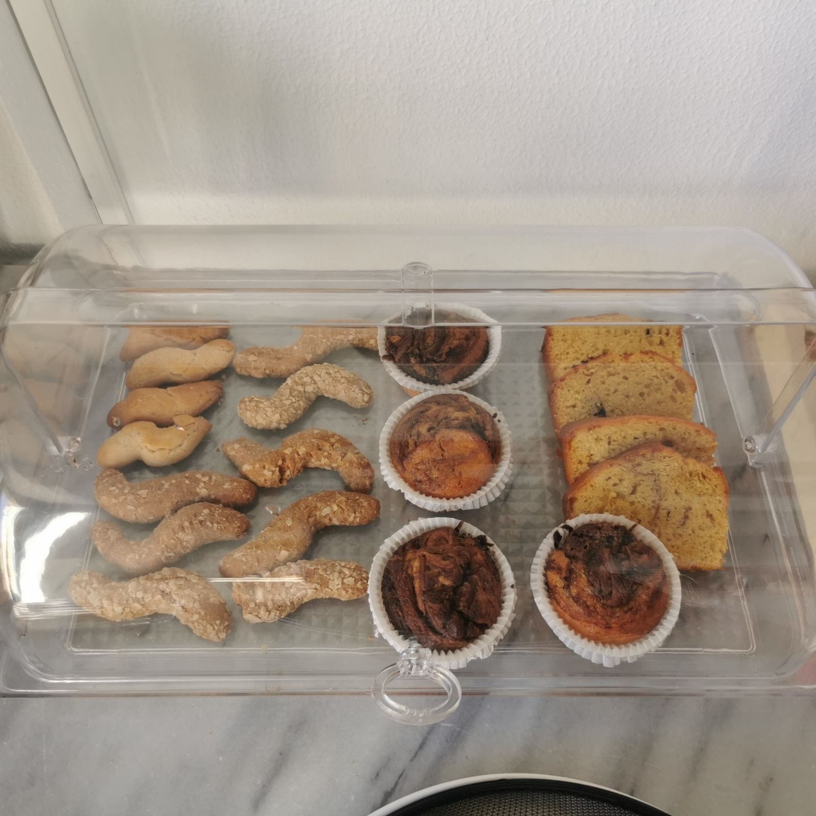 a tray of food