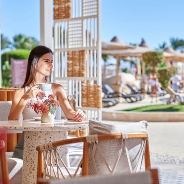 a person sitting at a table