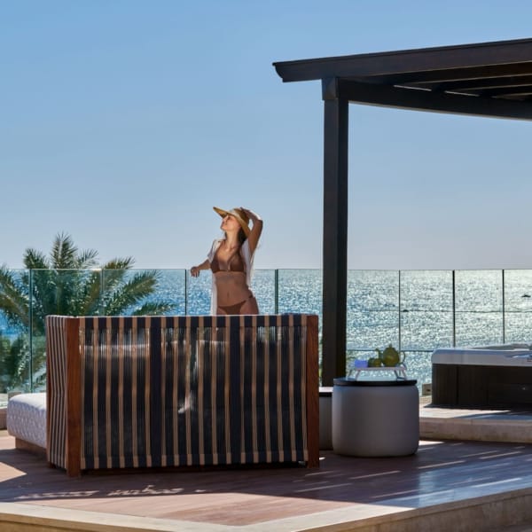 a statue on a balcony