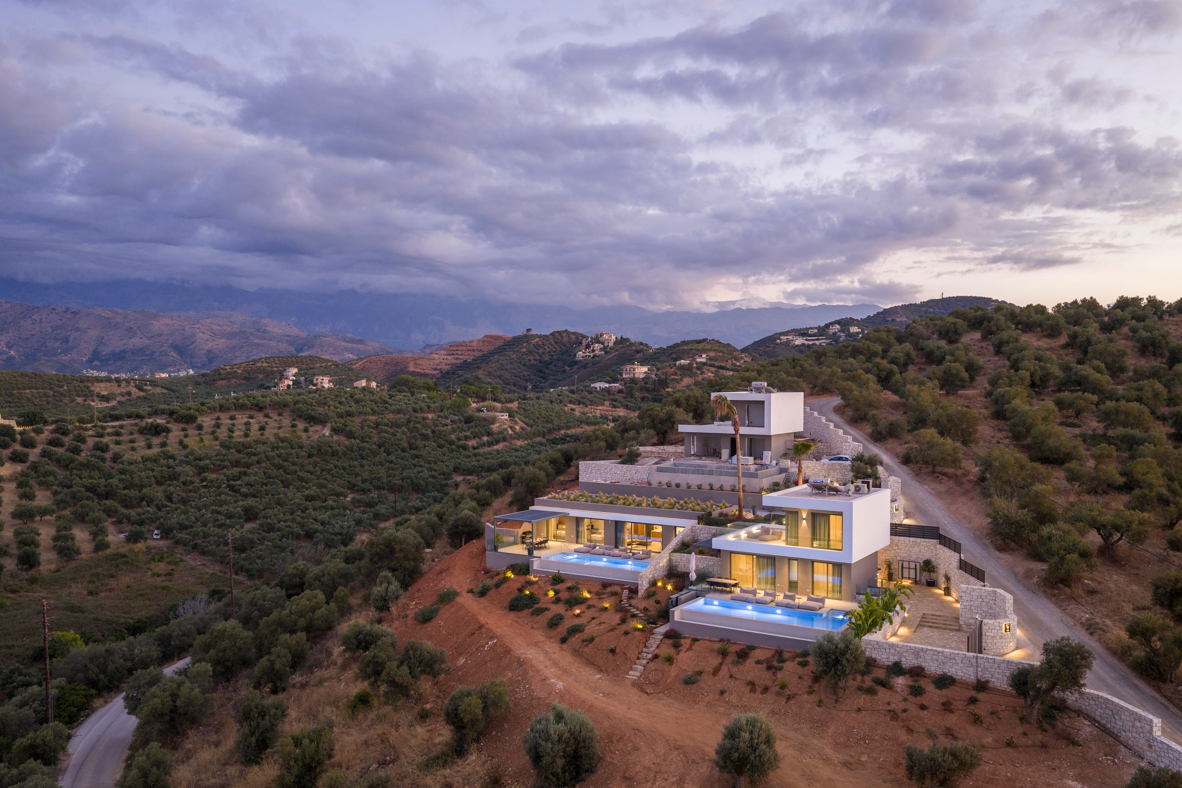 a building on a hill