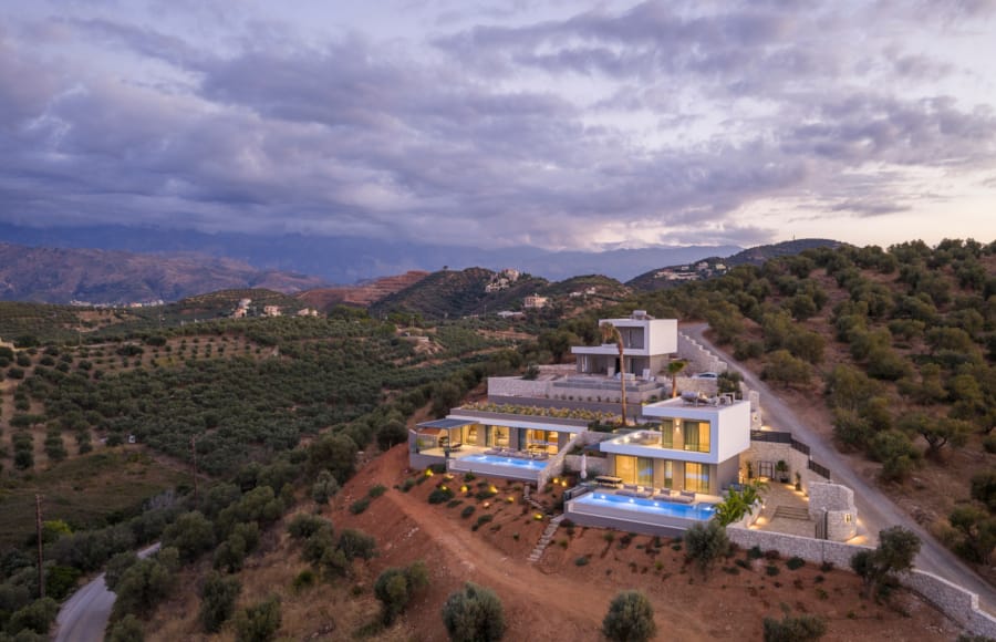 a building on a hill