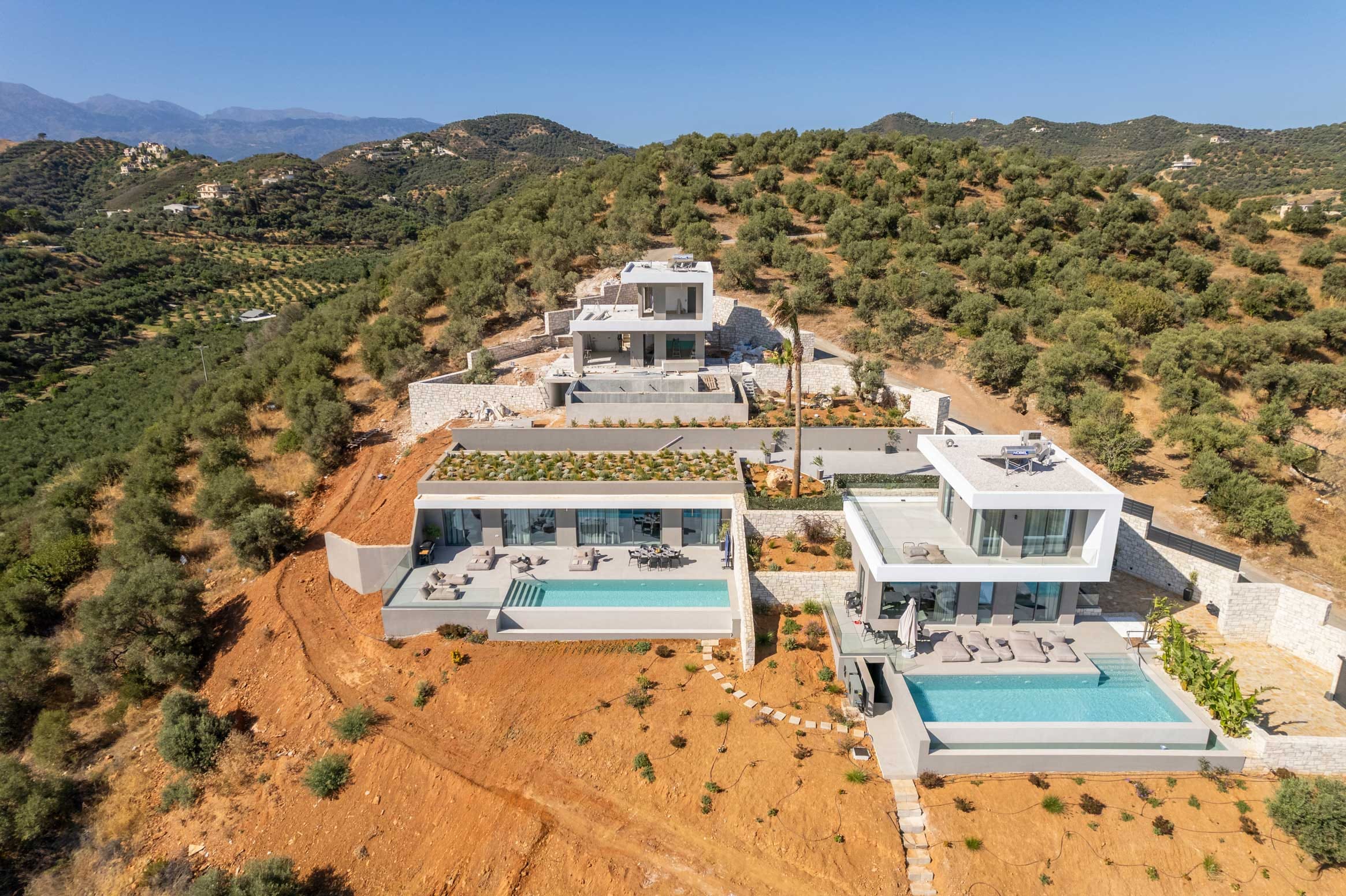 a high angle view of a building