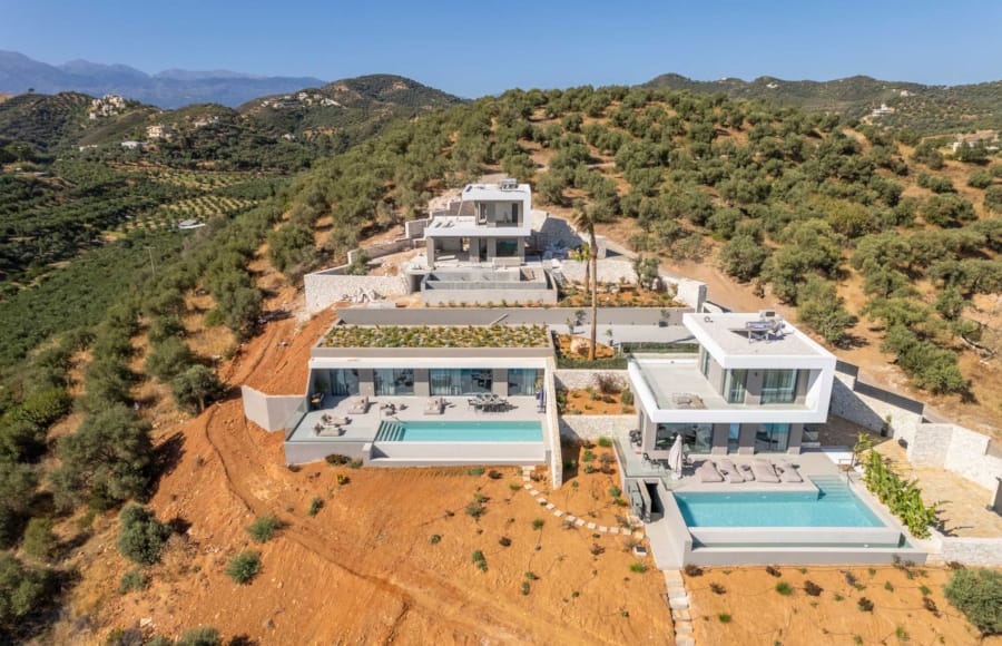 a high angle view of a building